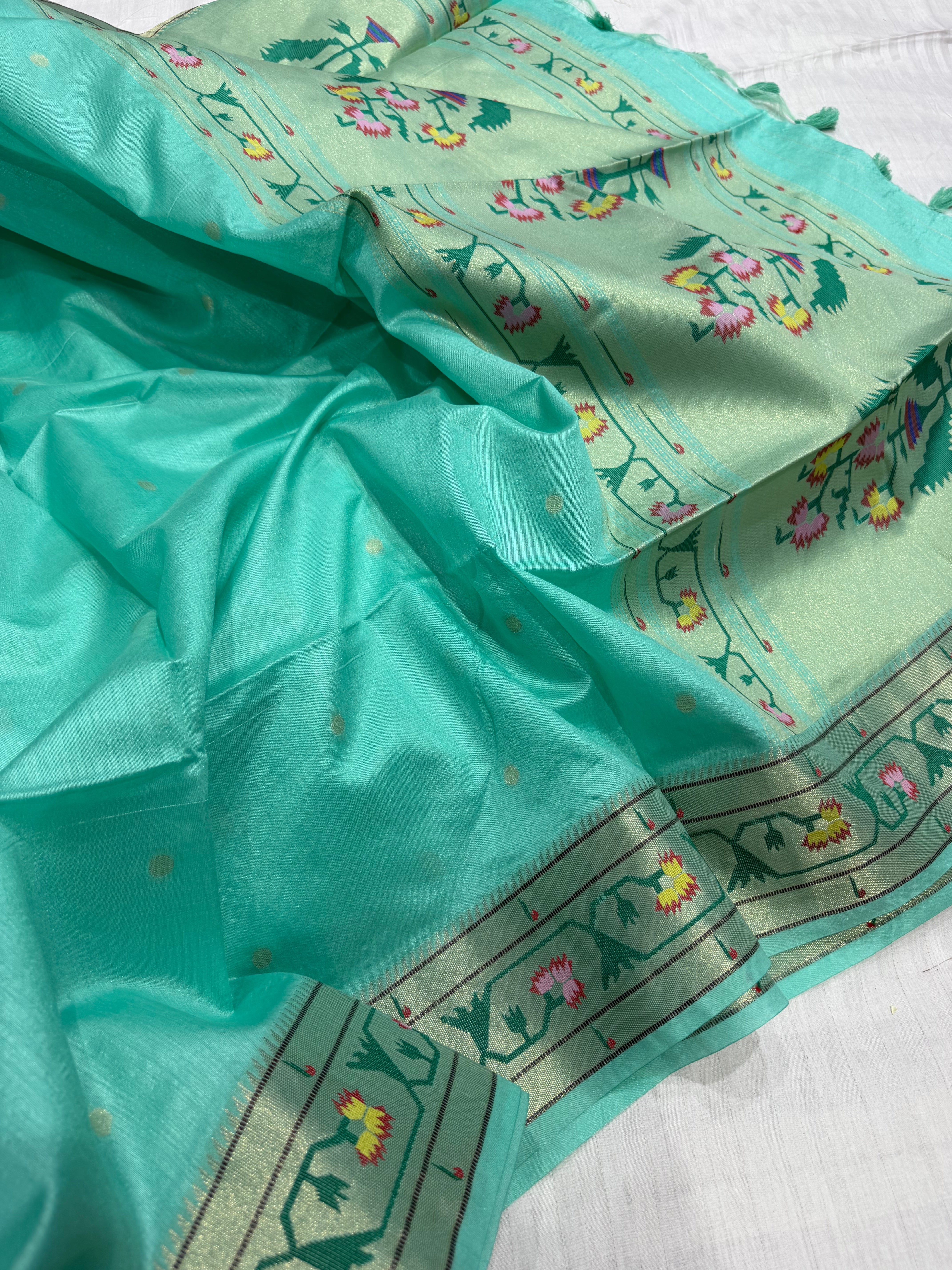 SSS-13 tussar pithani silk sarees