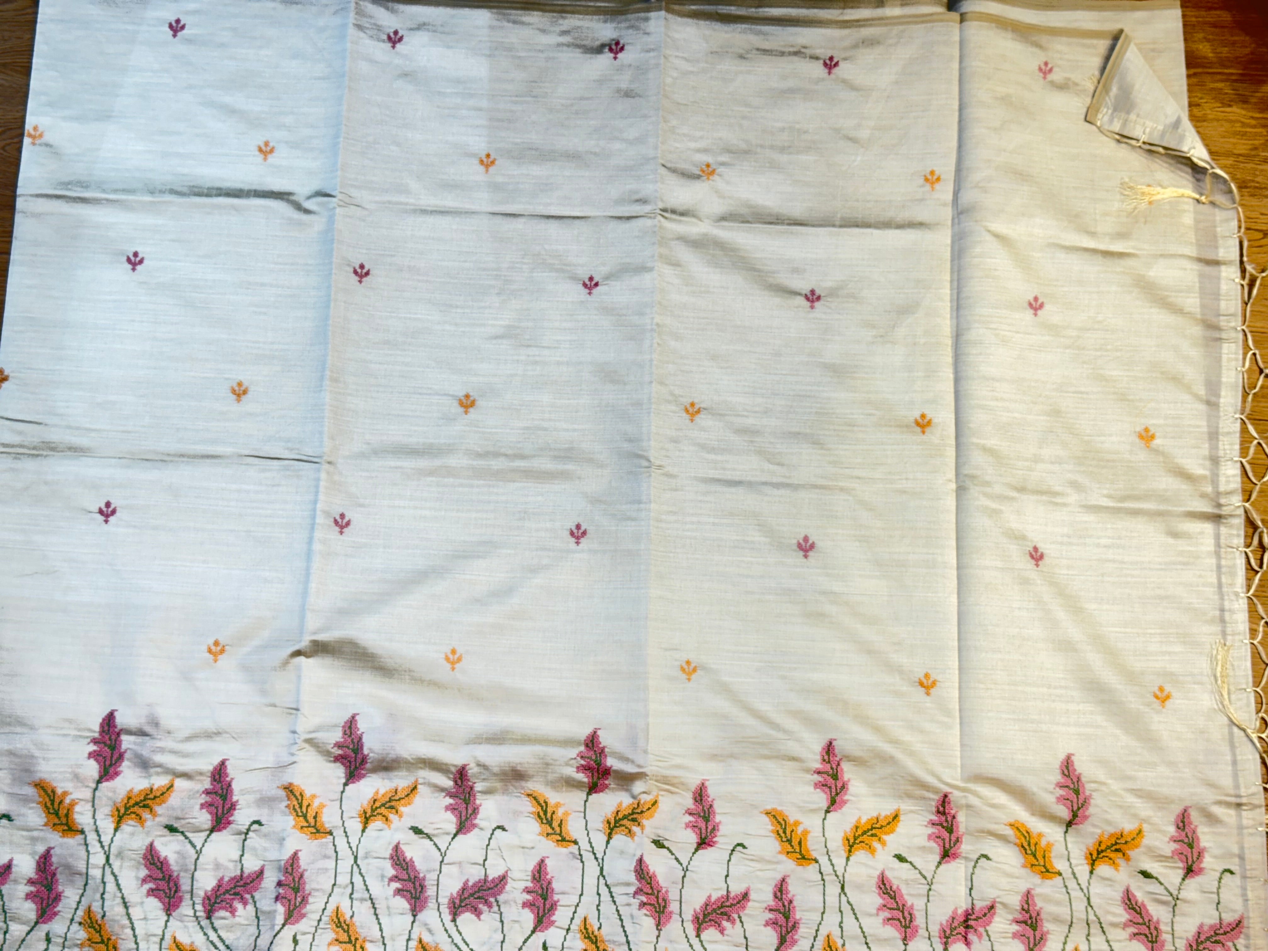 SSS-14tussar work sarees