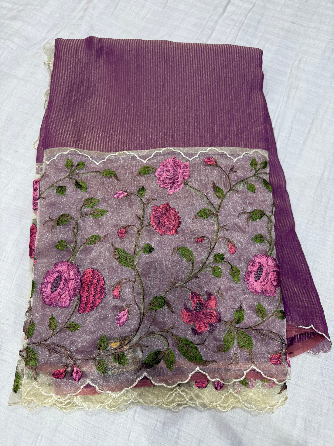 SSS-90 desiner Korean silk  saree