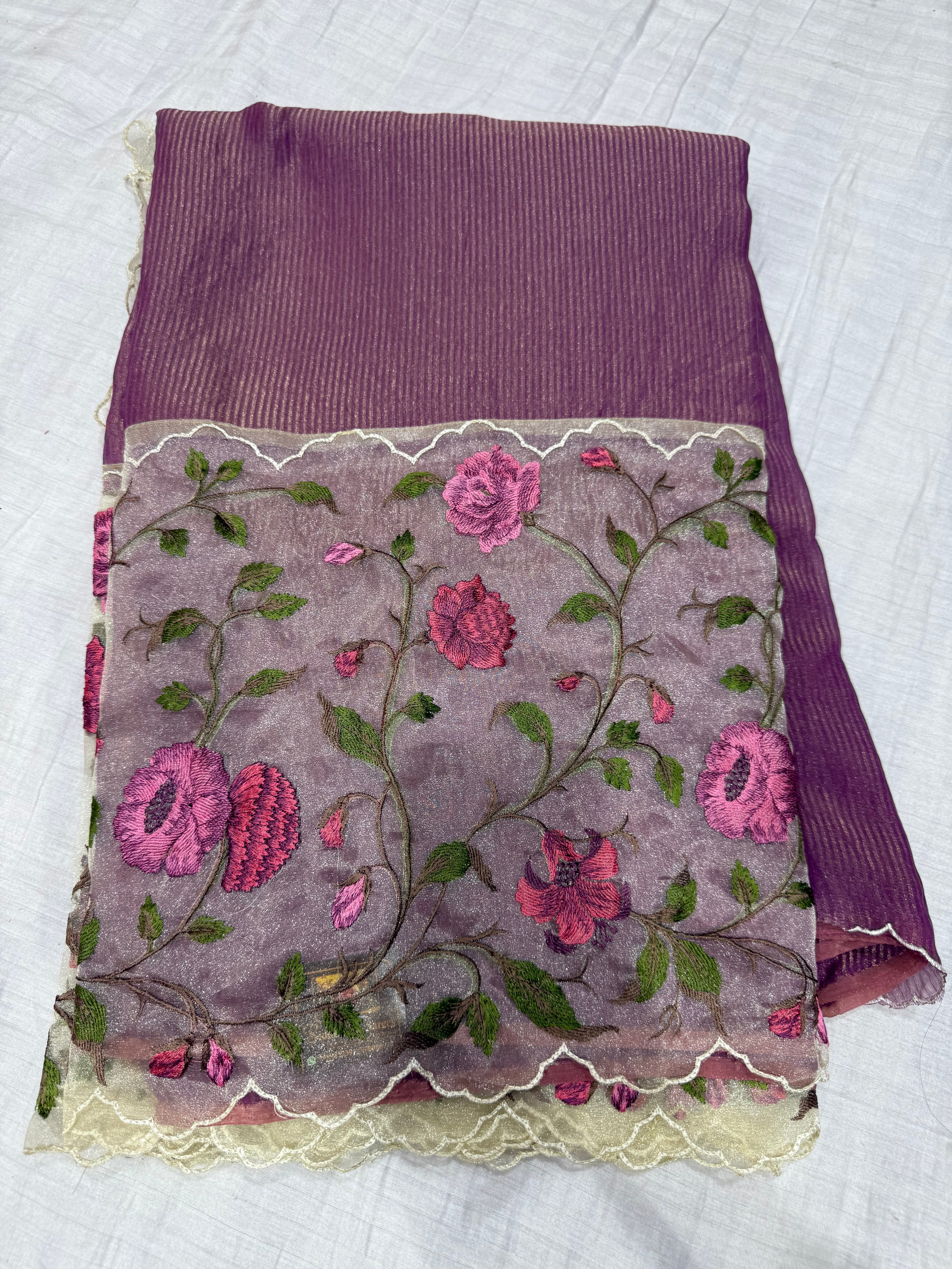 SSS-90 desiner Korean silk  saree