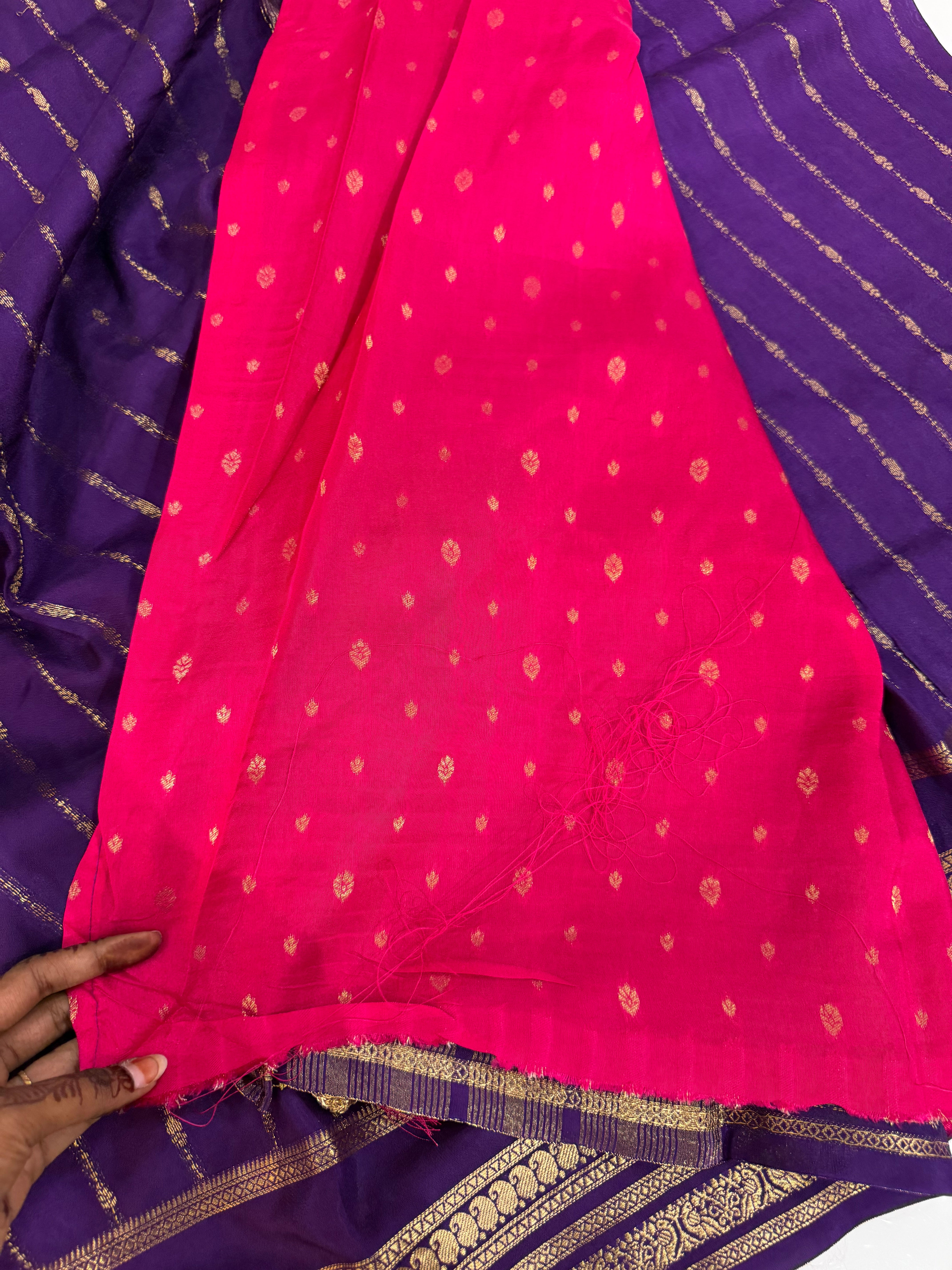 SSS-121 vintage mysore silk sares