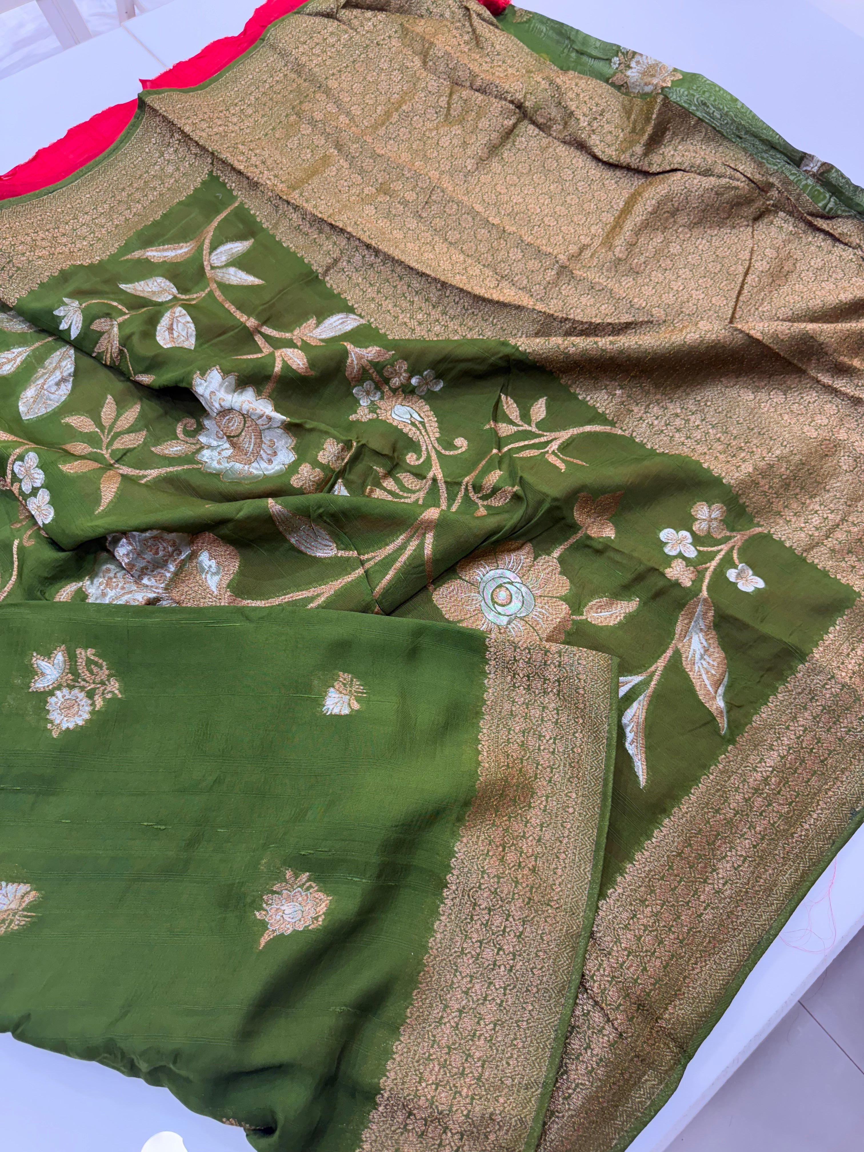SSS-44 tussar work saree