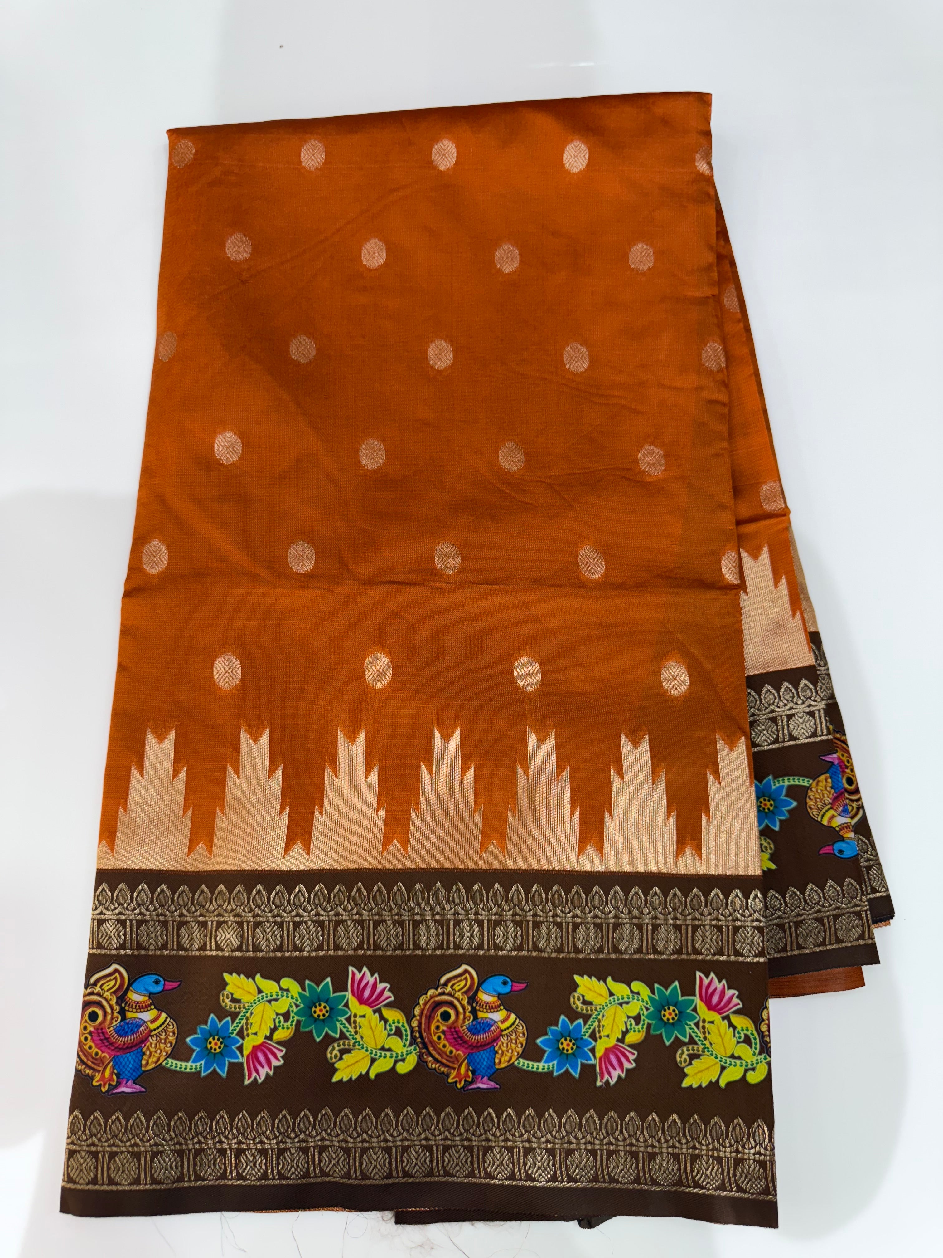 SSS-134 gadwal  thanjavur painting silk