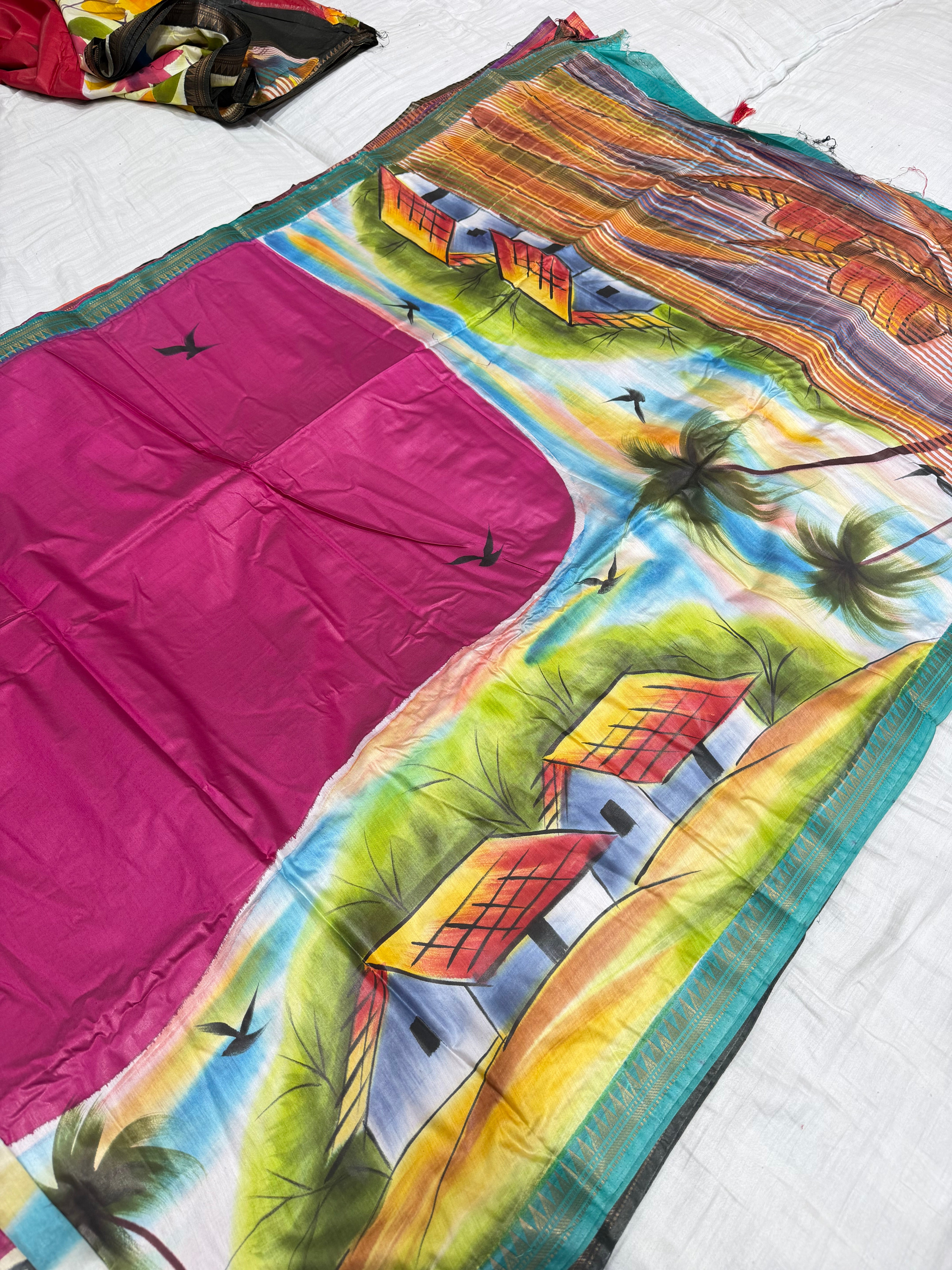 SSS-116 hand paint sarees