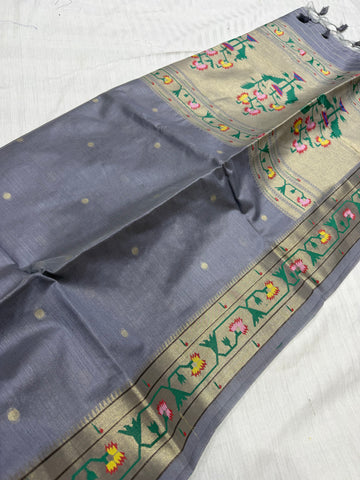SSS-13 tussar pithani silk sarees