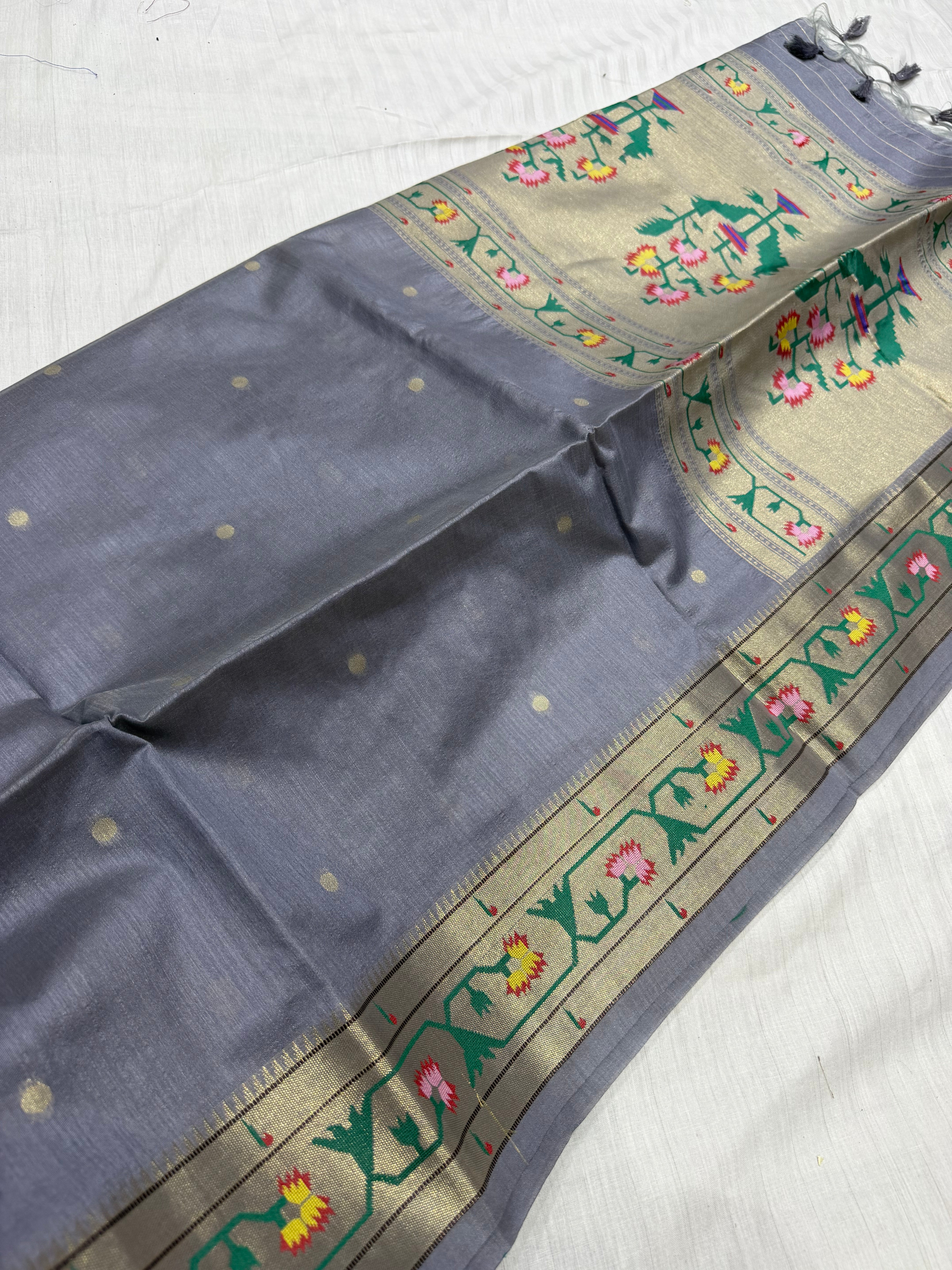 SSS-13 tussar pithani silk sarees