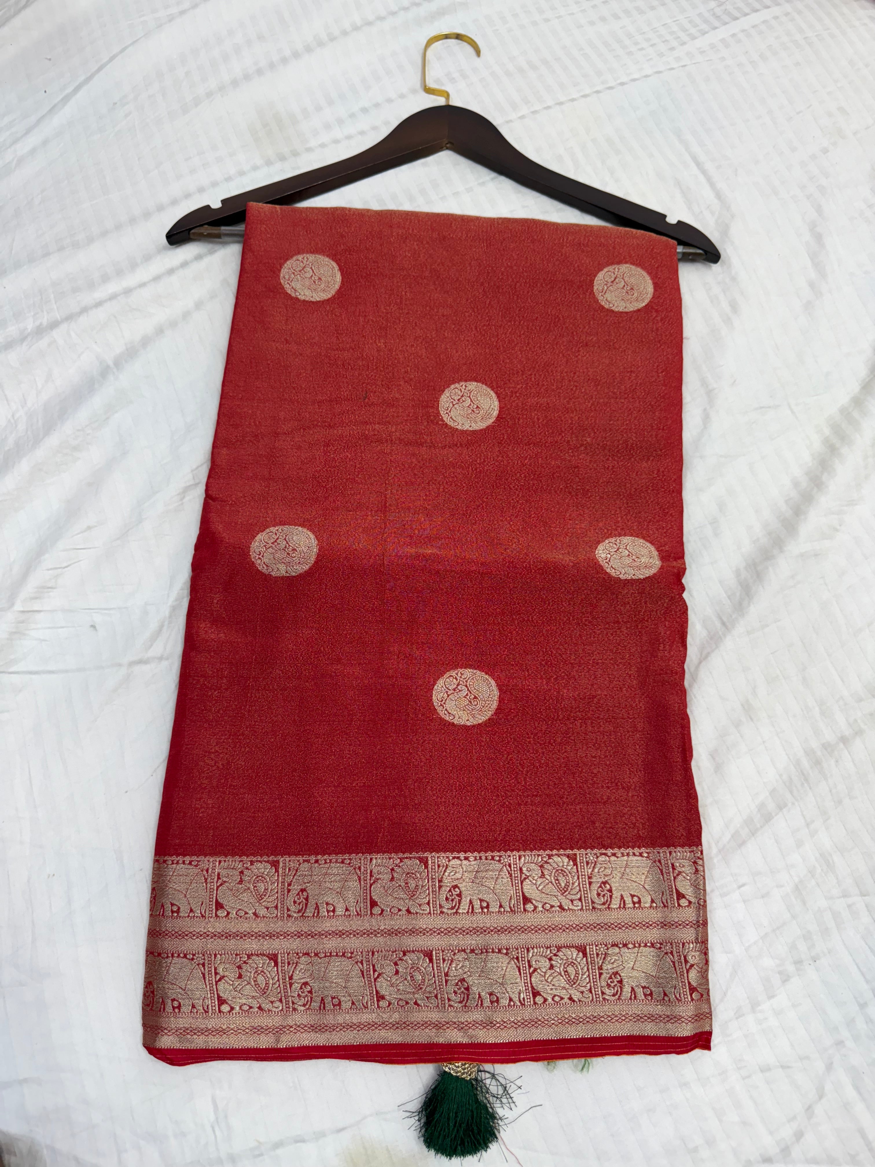 SSS-38 PURE SILK tissue sarees