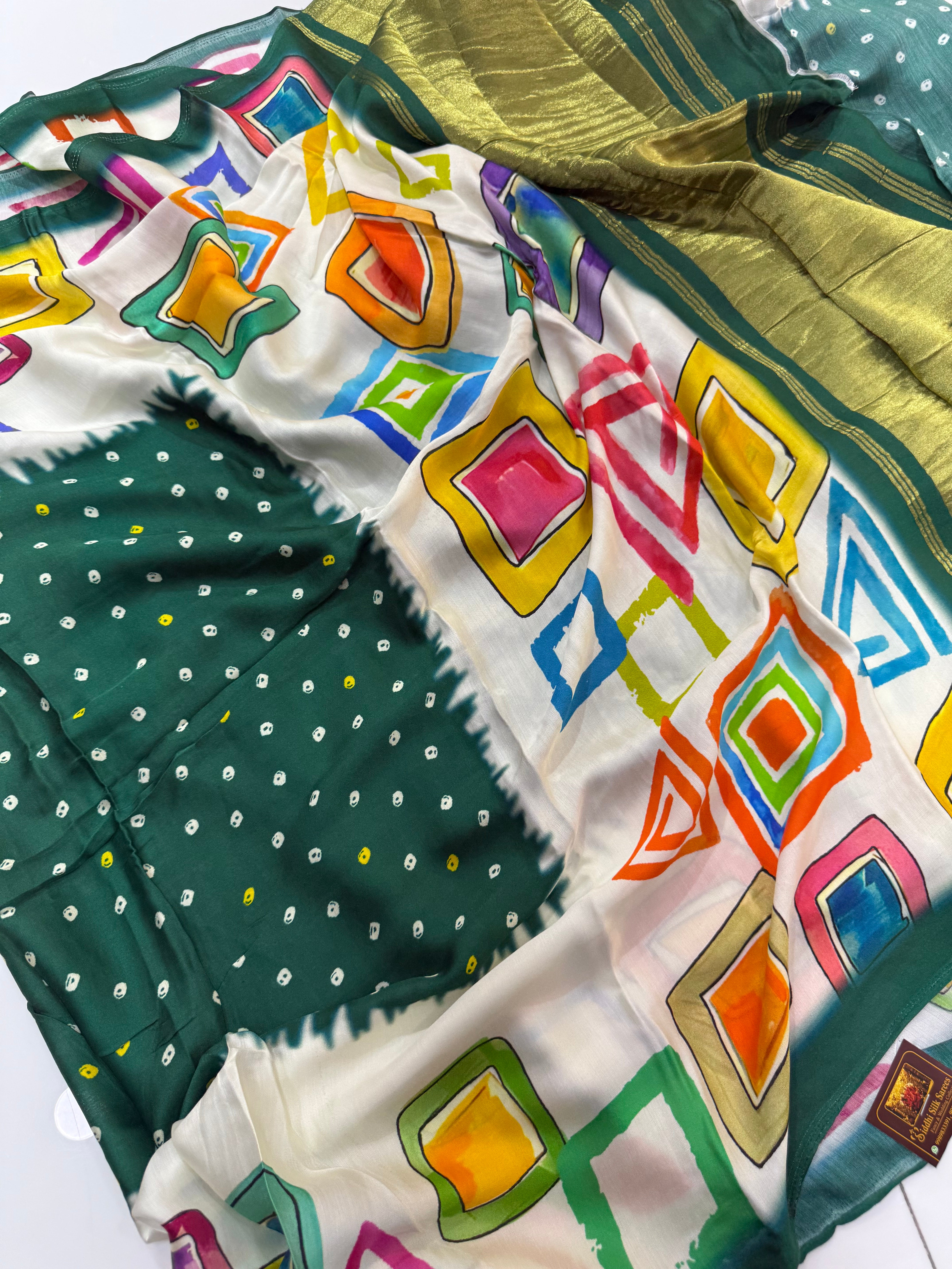 SSS-45 ajrak saree