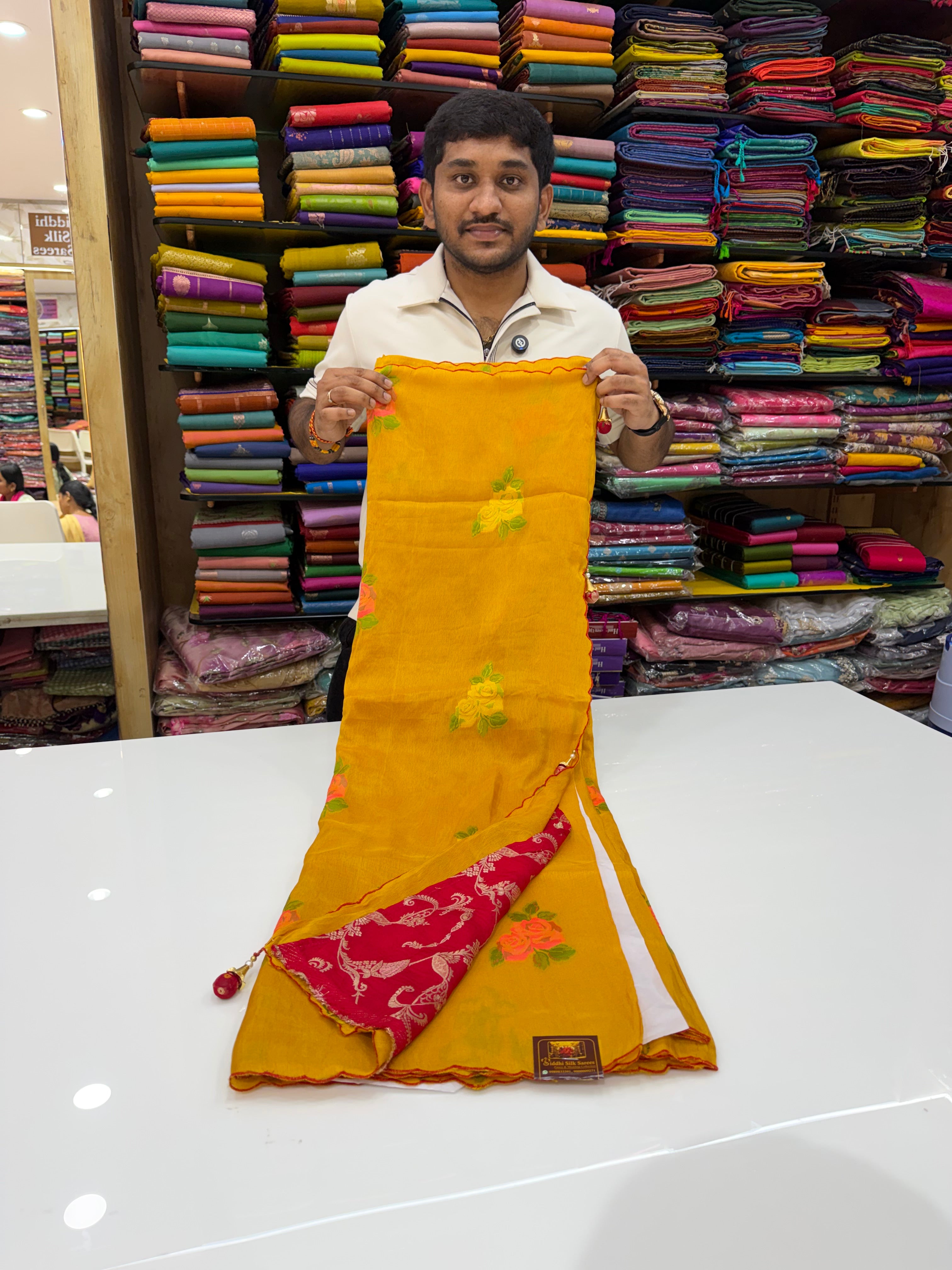 SSS-08 desiner tissue saree