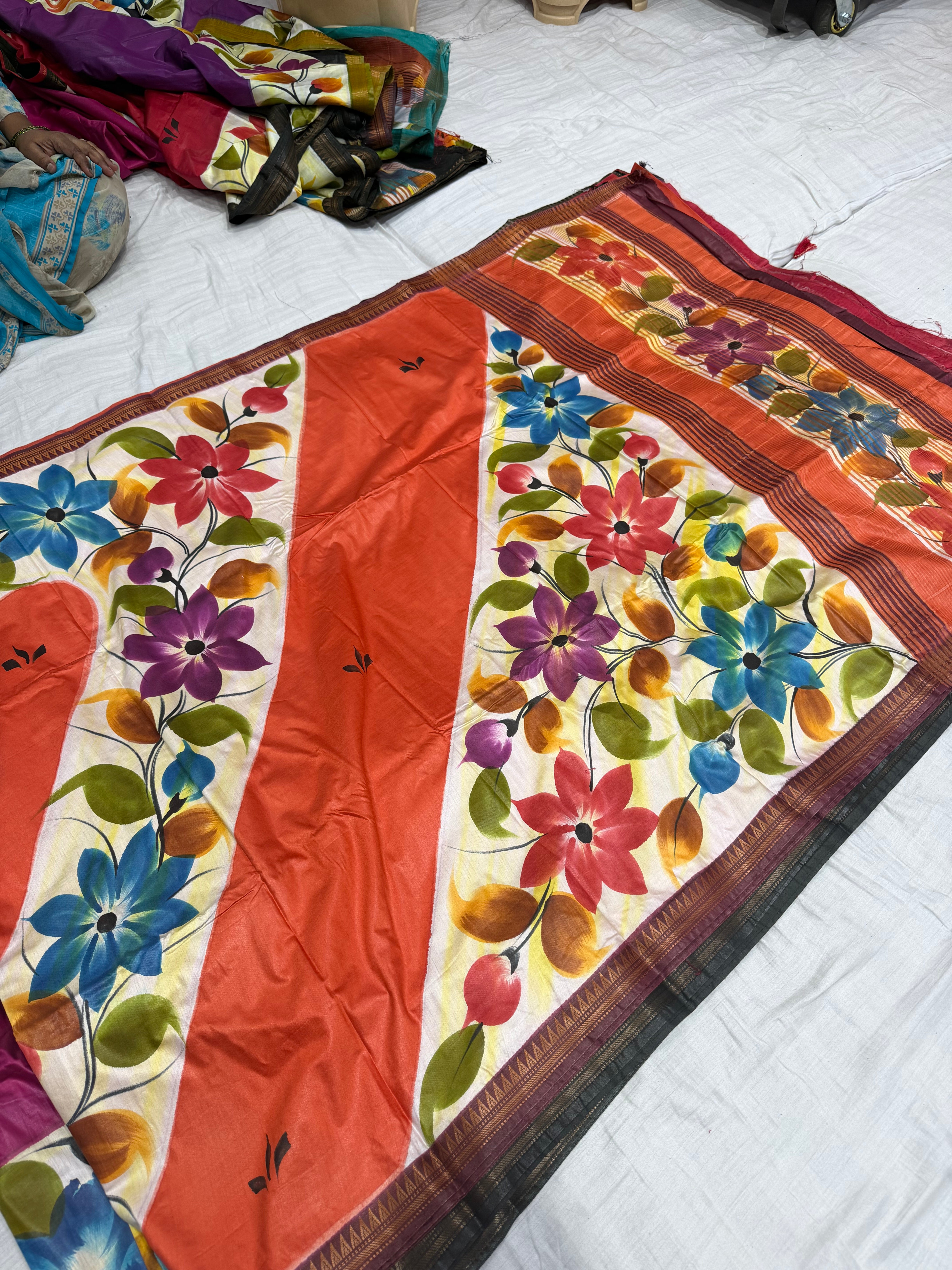 SSS-116 hand paint sarees