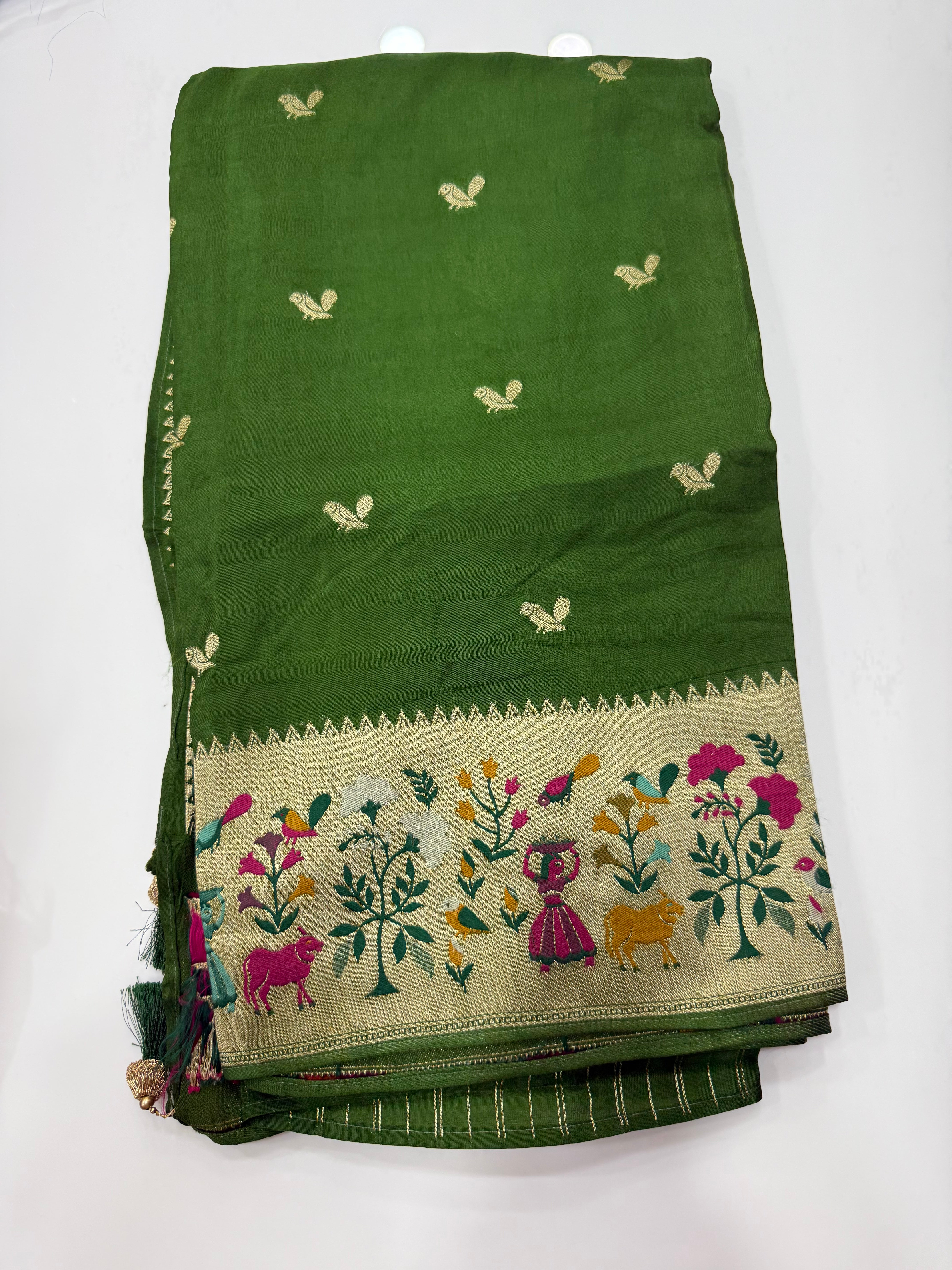 SSS-15 tussar georgettee offer sarees