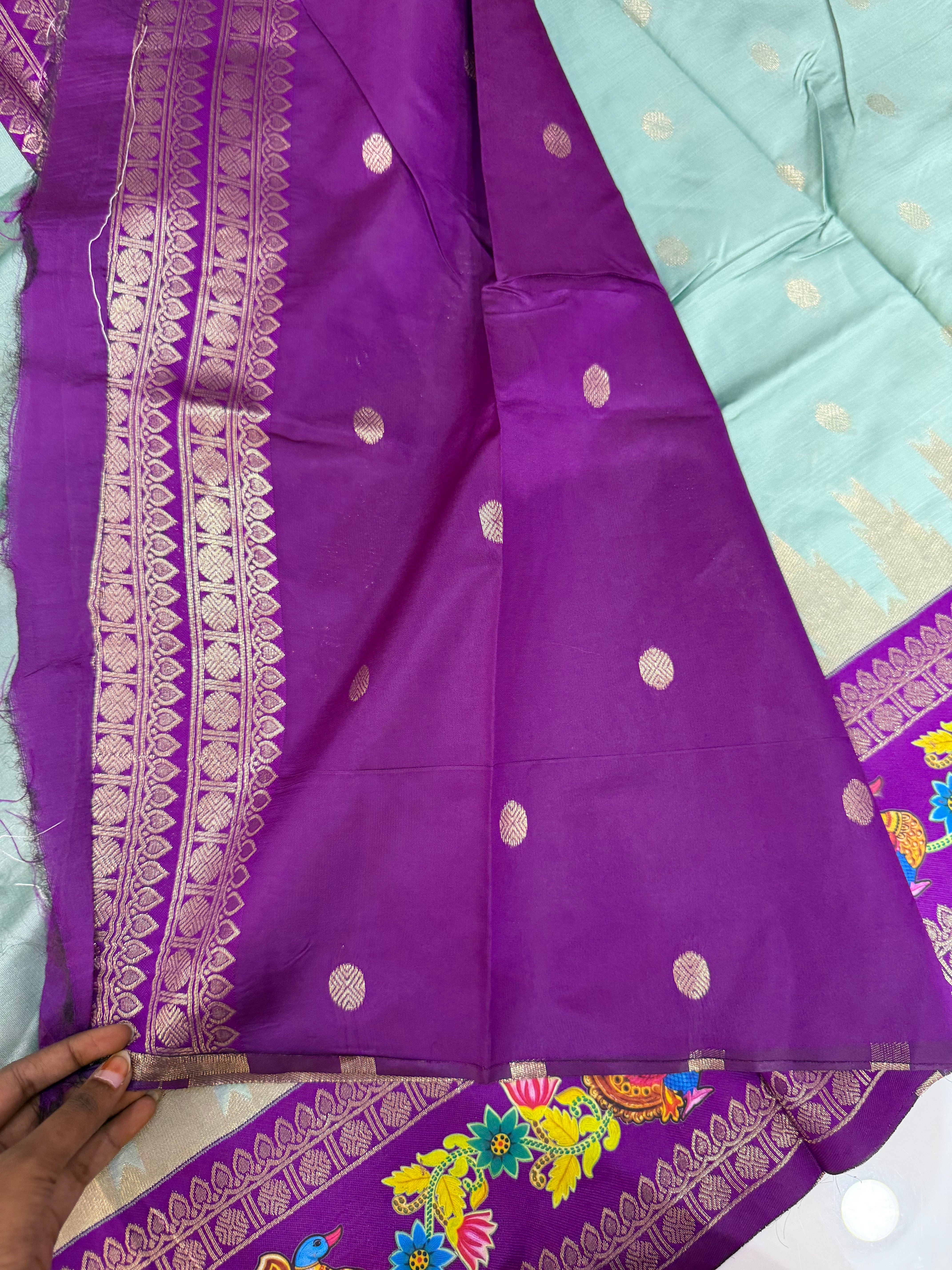 SSS-134 gadwal  thanjavur painting silk