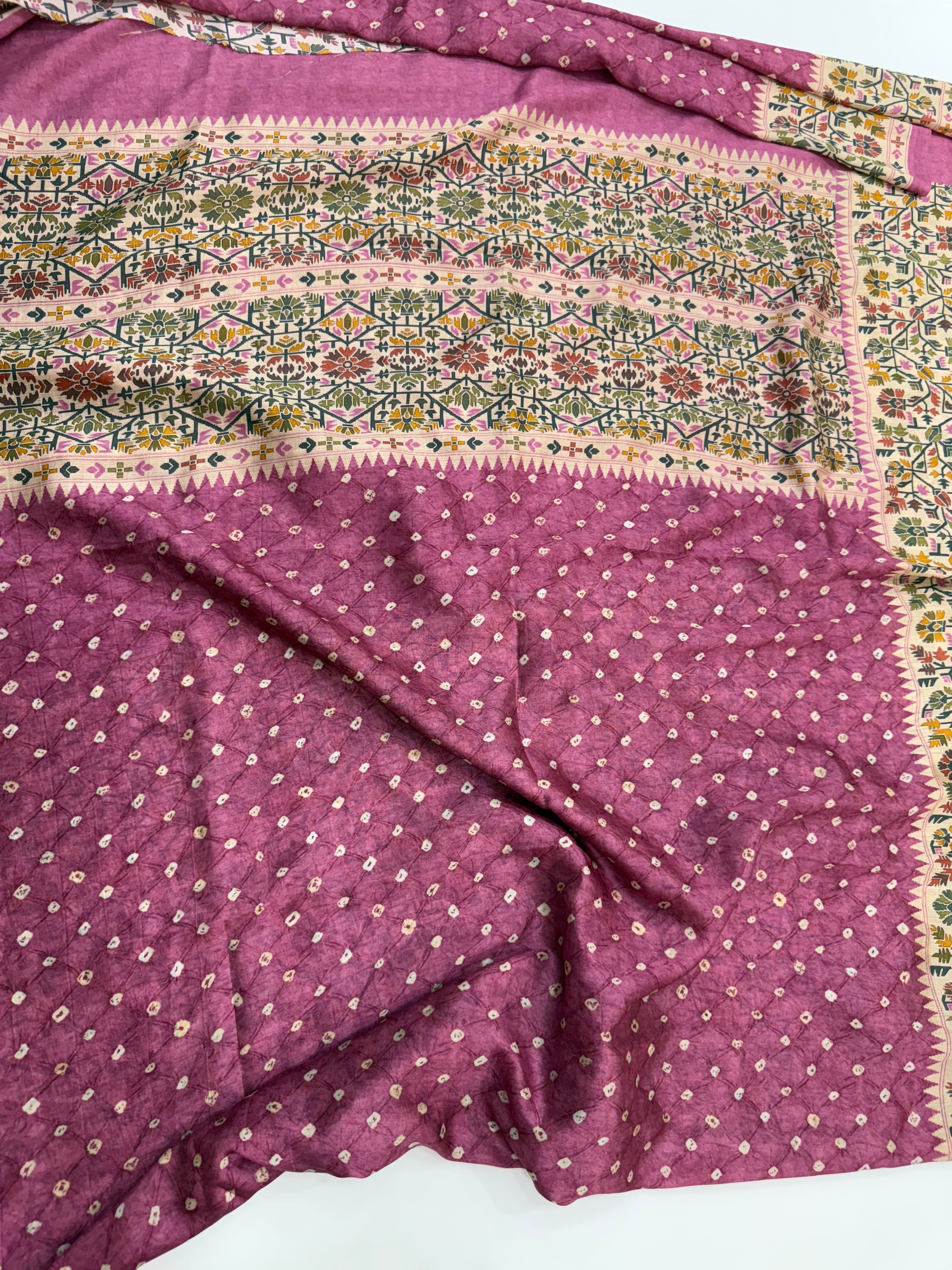 SSS-52 KALAMKARI DUPION SAREES