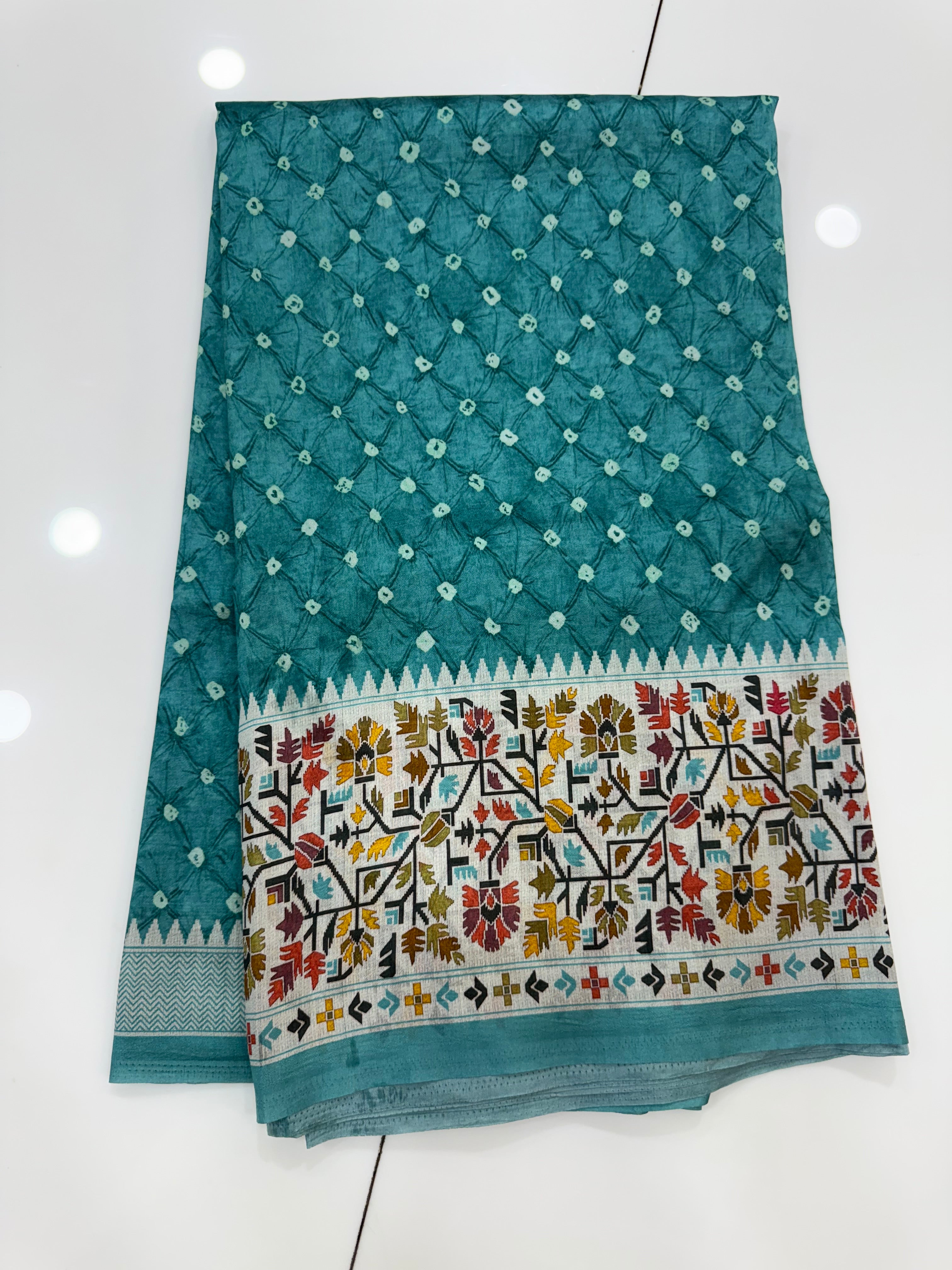 SSS-52 KALAMKARI DUPION SAREES