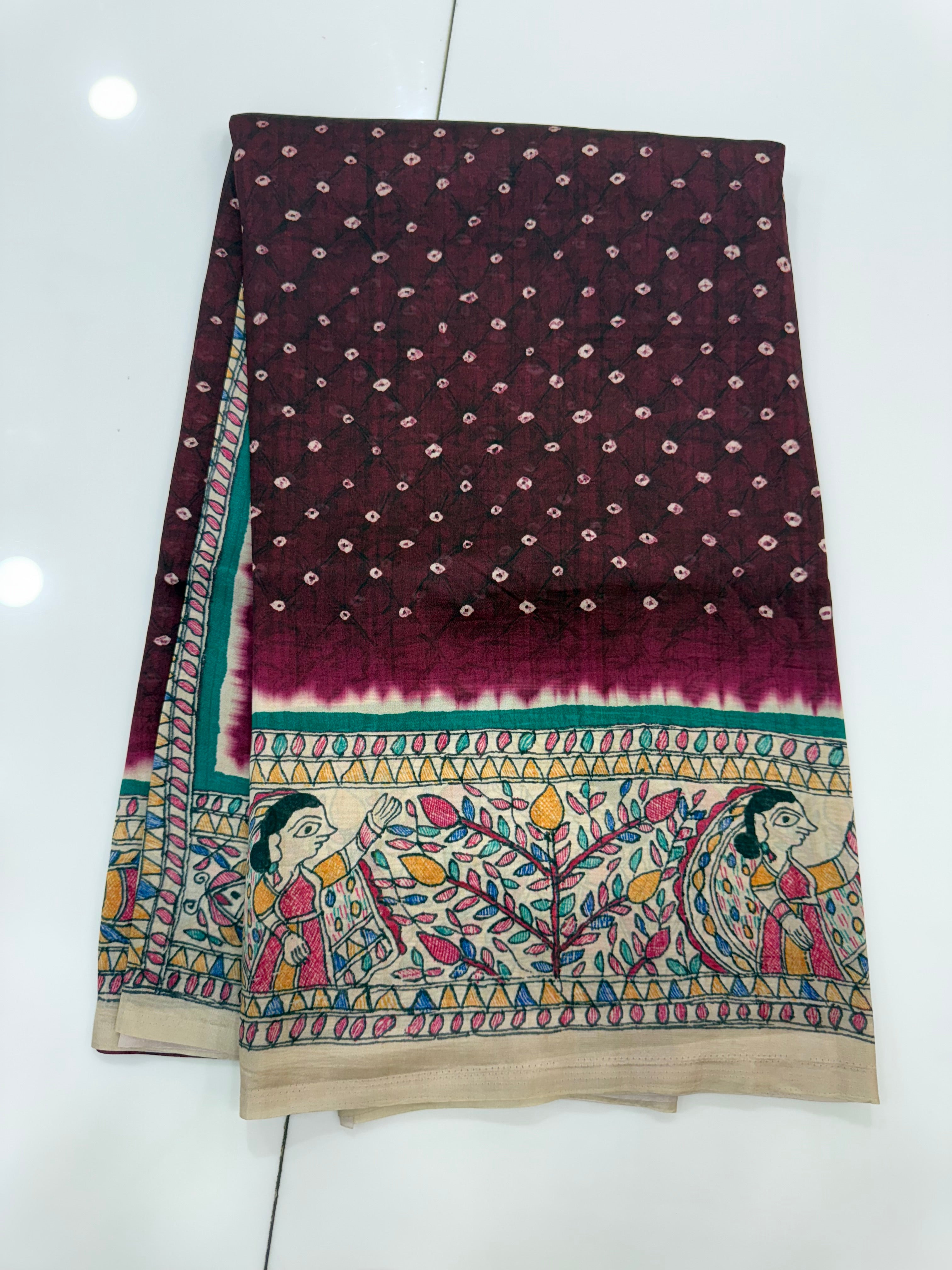 SSS-52 KALAMKARI DUPION SAREES