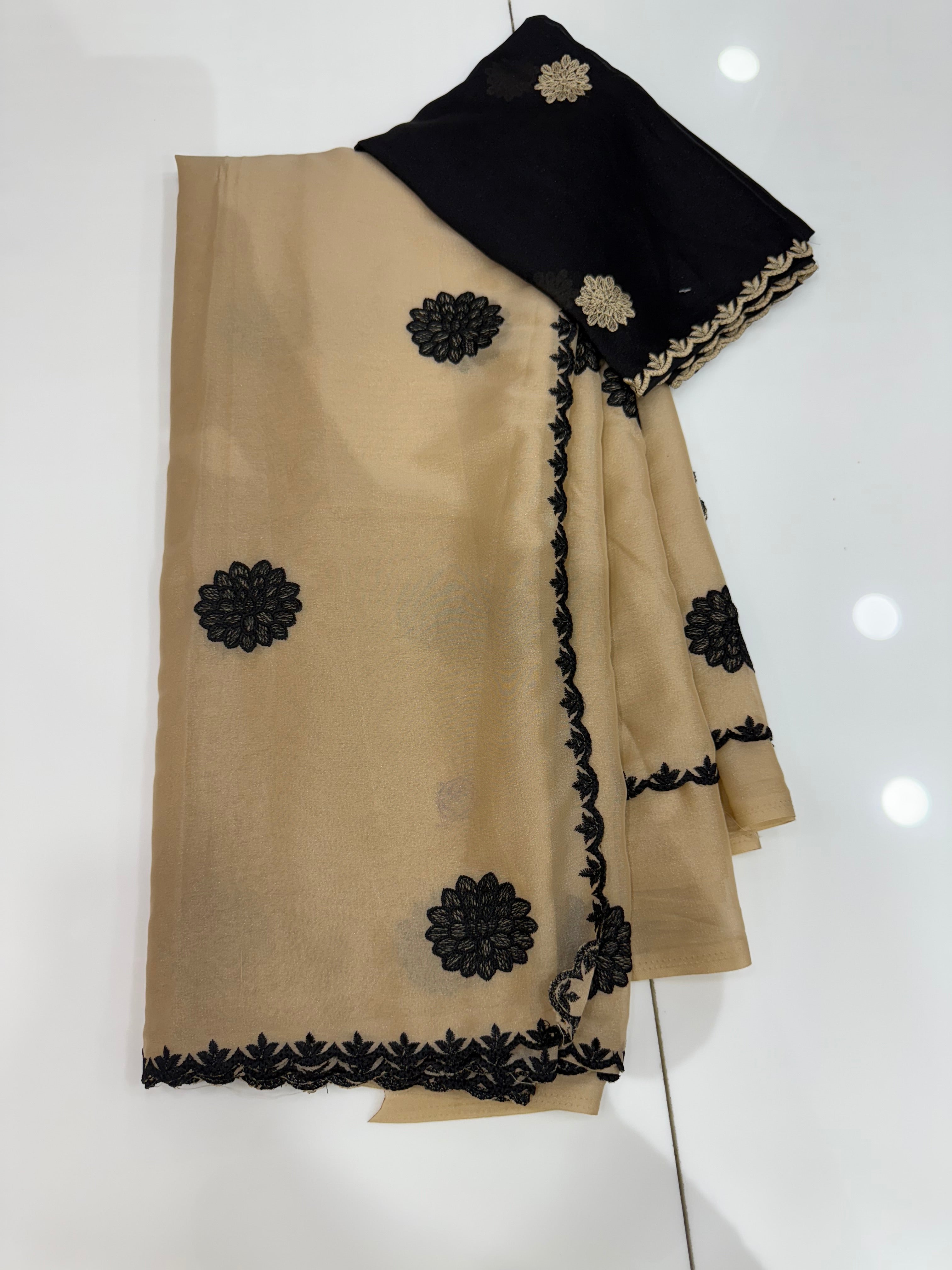 SSS-88 georgettee work saree