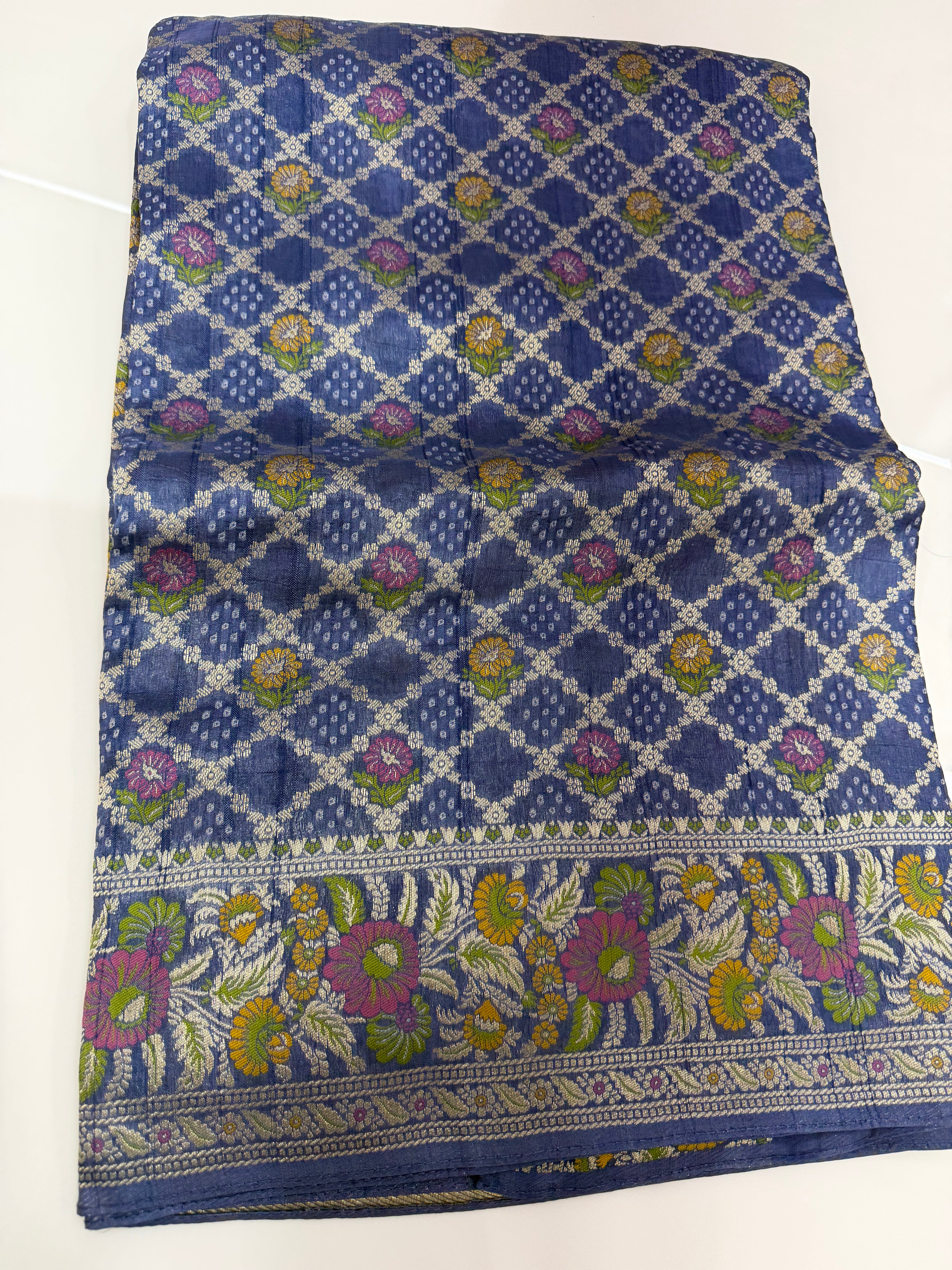 SSS-03 Tussar georgettee bandhini sarees