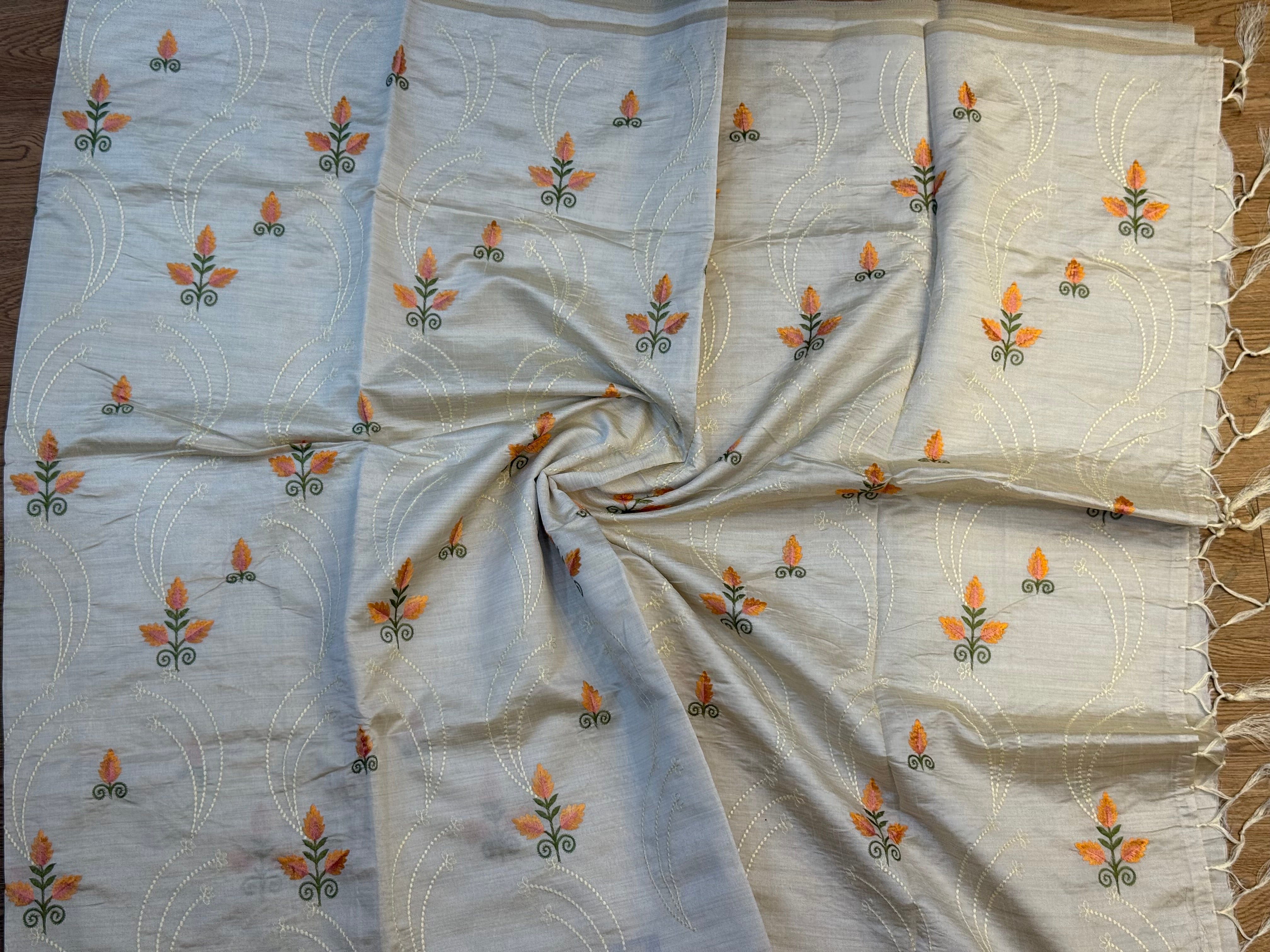 SSS-14tussar work sarees