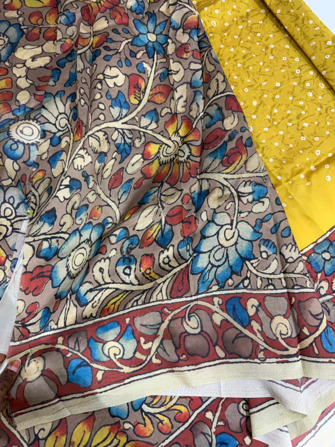 SSS-128 kalamkari dupion