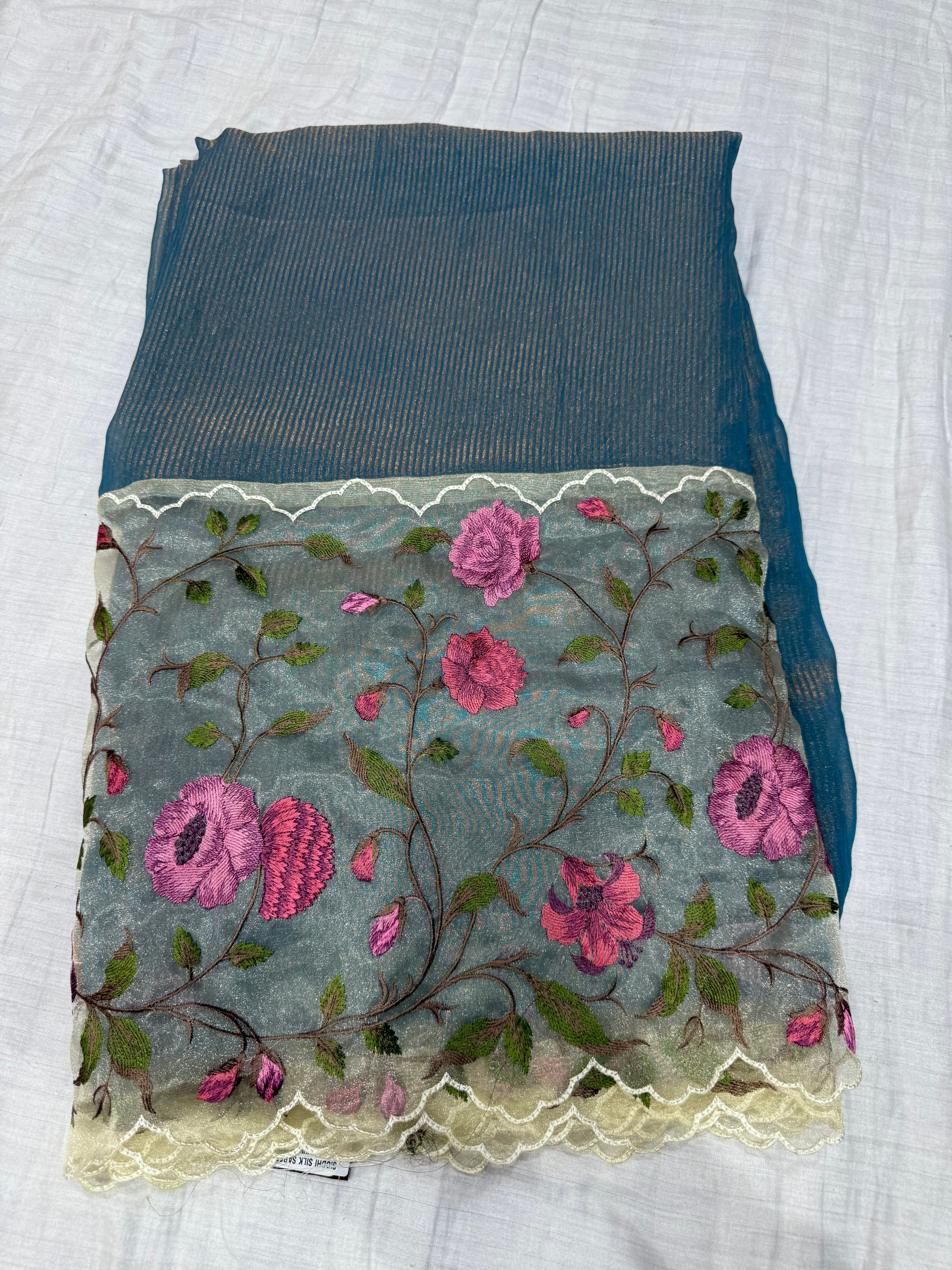 SSS-90 desiner Korean silk  saree