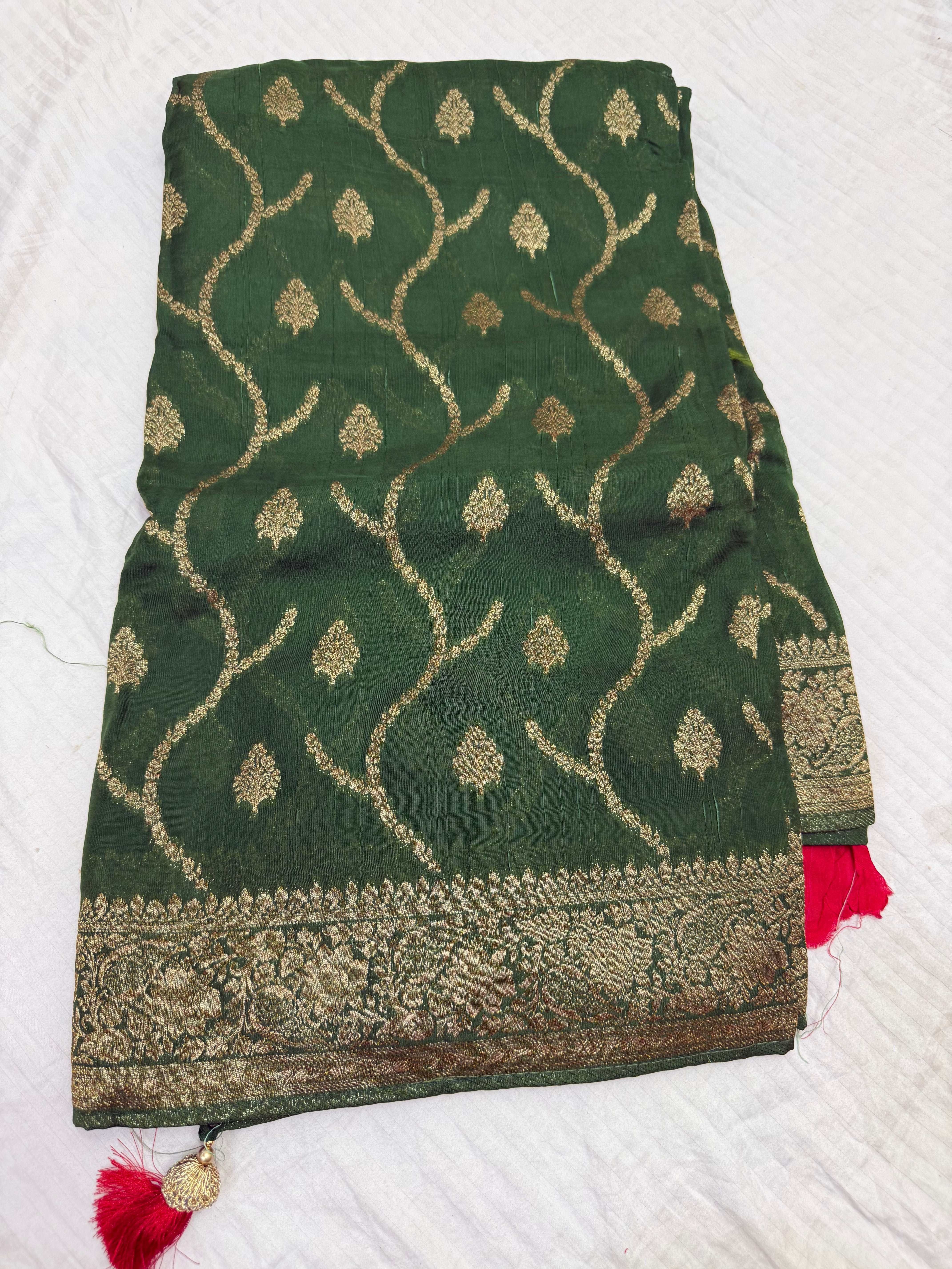 SSS-98 tussar work sarees