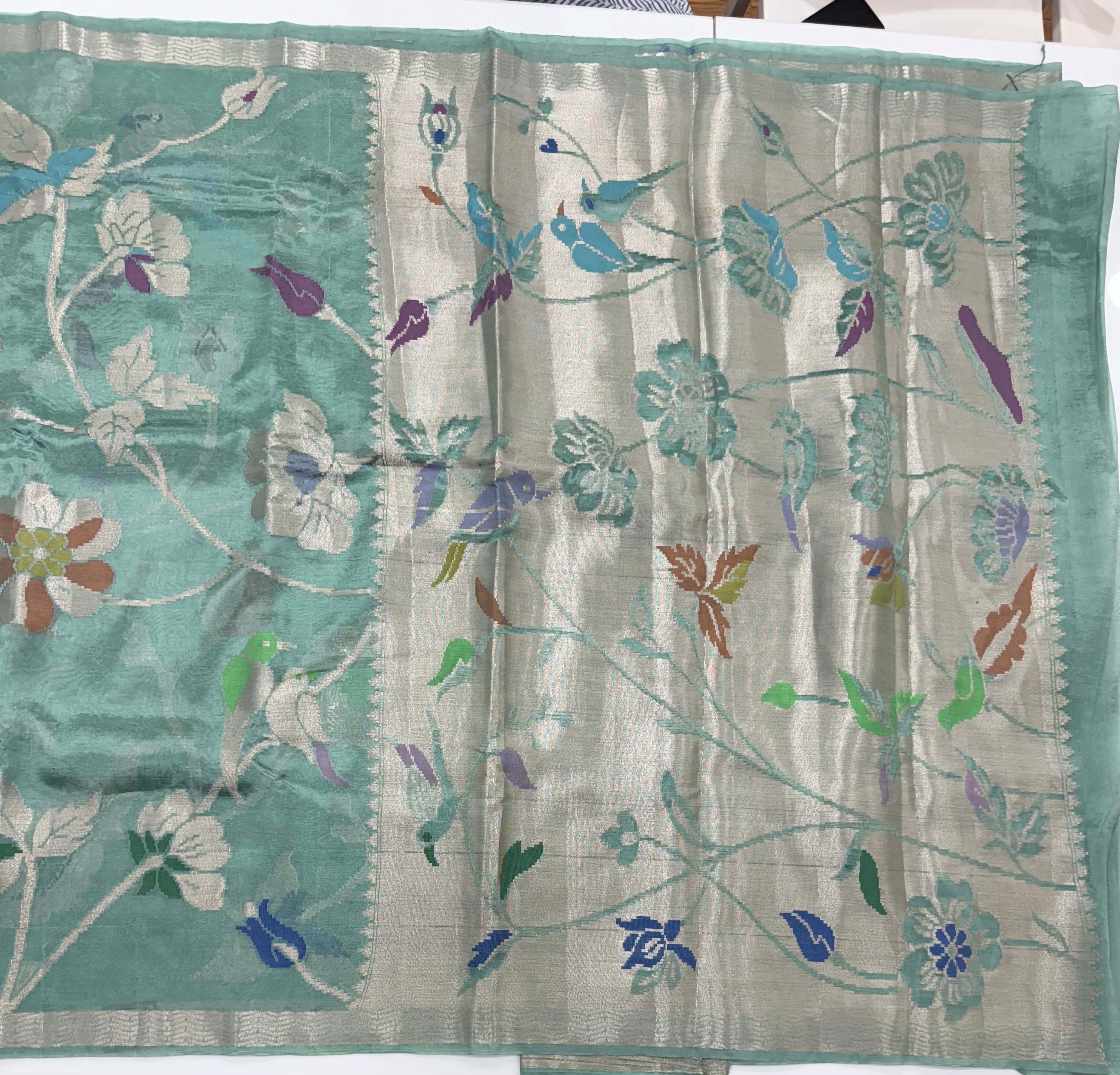 paper silk jamdhani sarees