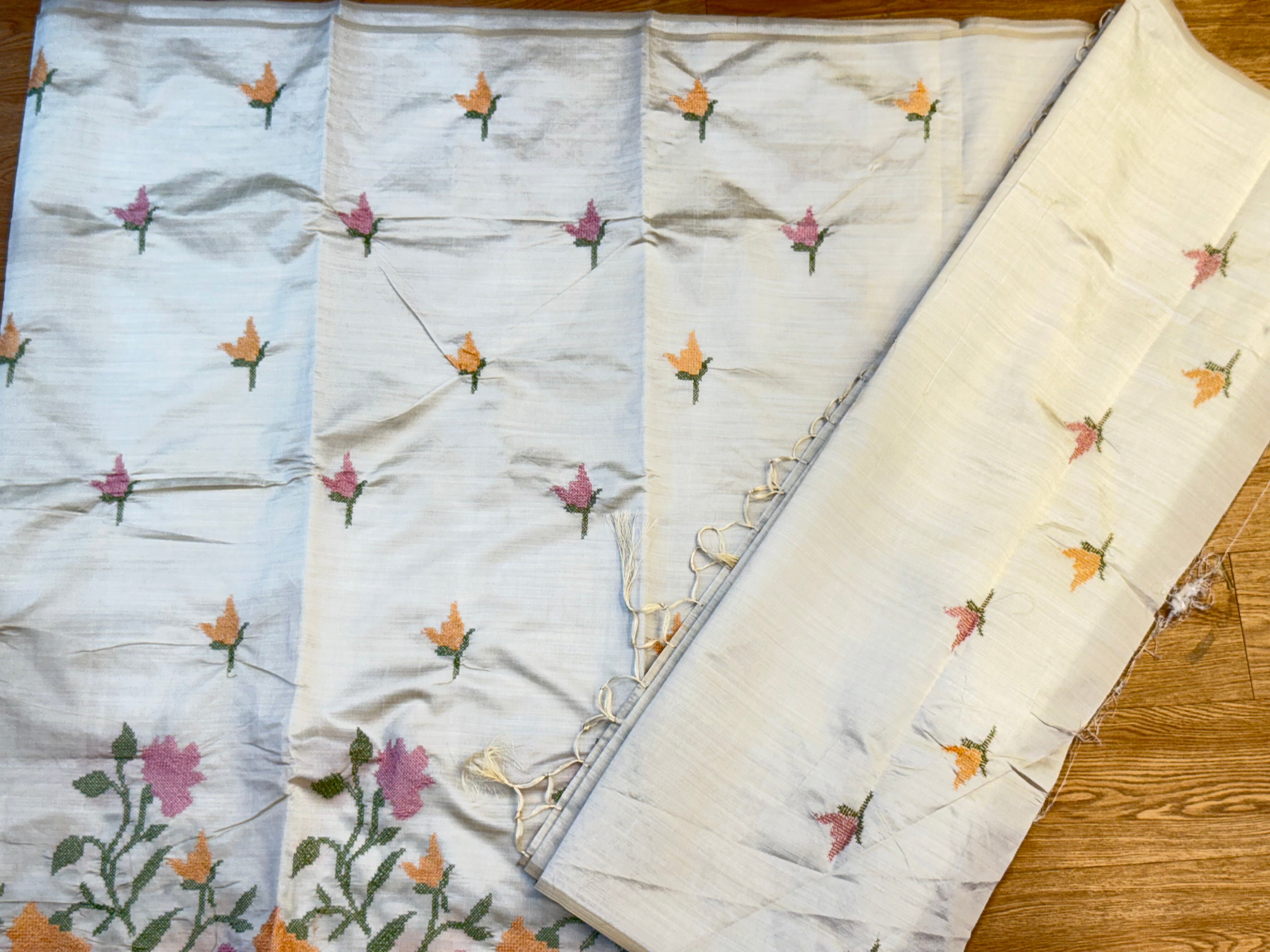 SSS-14tussar work sarees