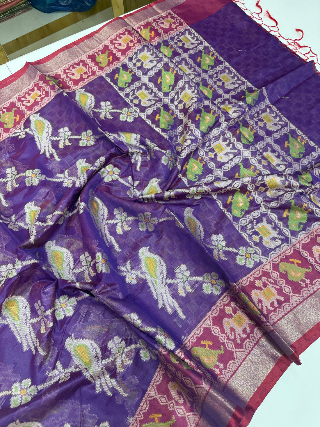 SSS-64  cotton chenderi muslin  sarees