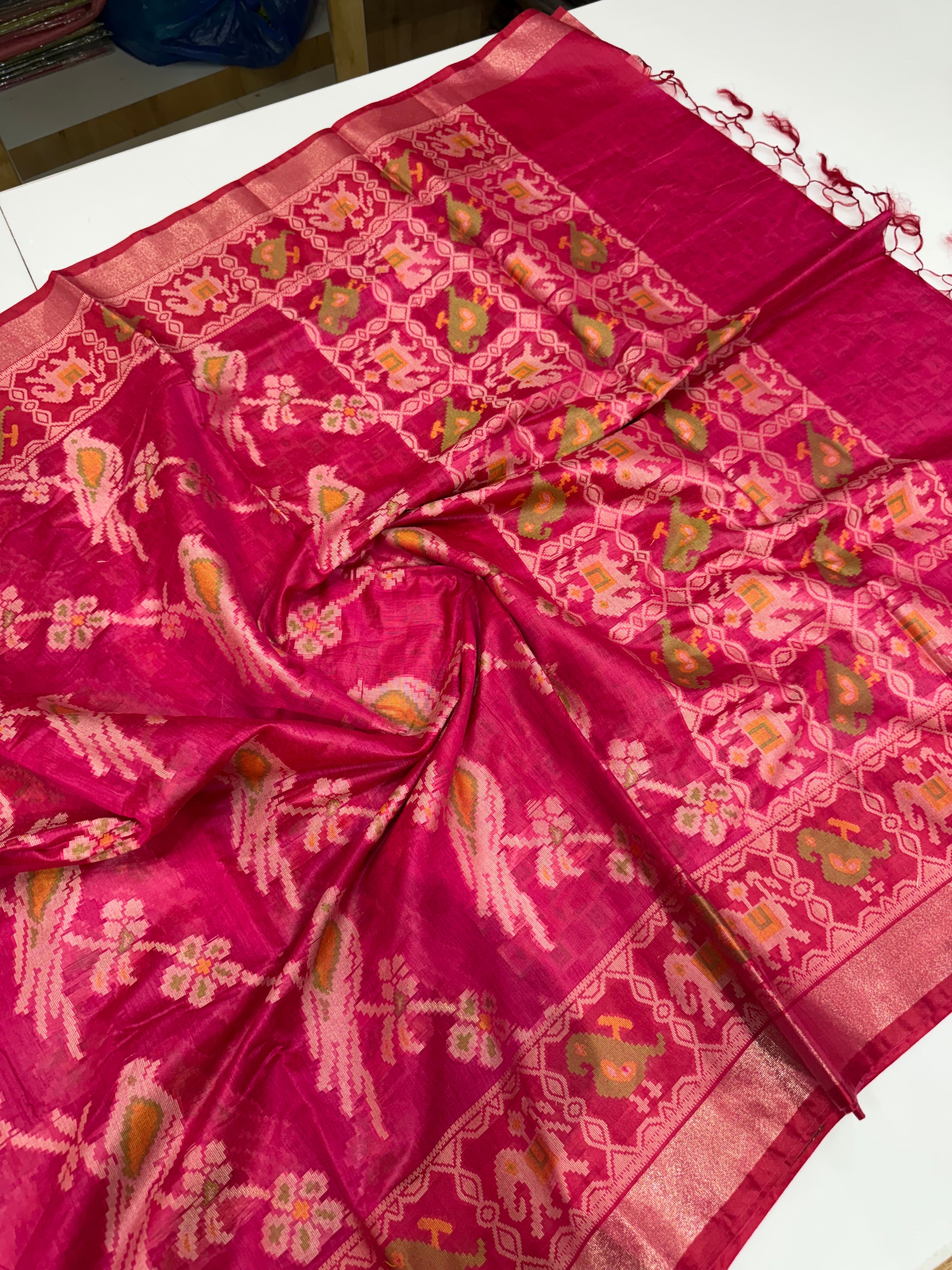 SSS-64  cotton chenderi muslin  sarees