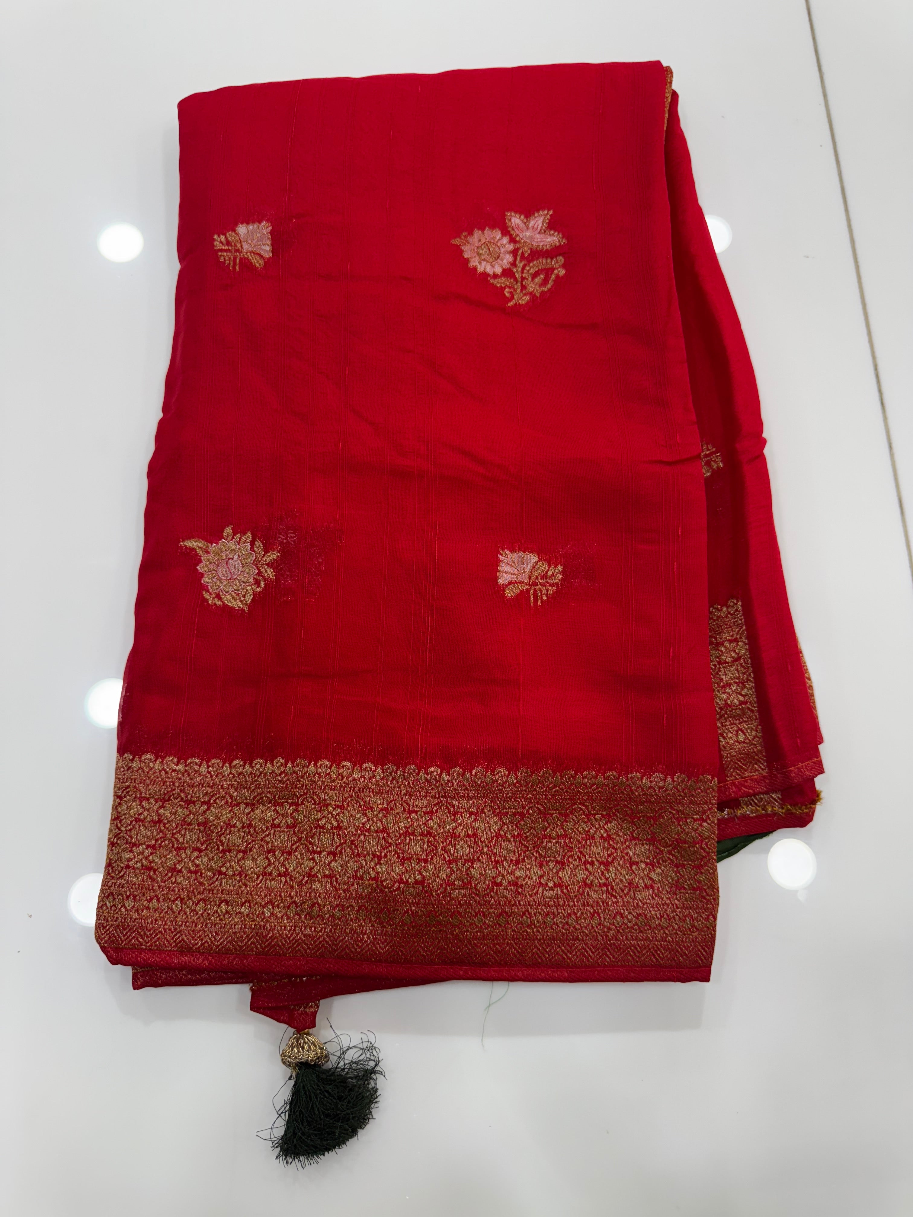SSS-44 tussar work saree