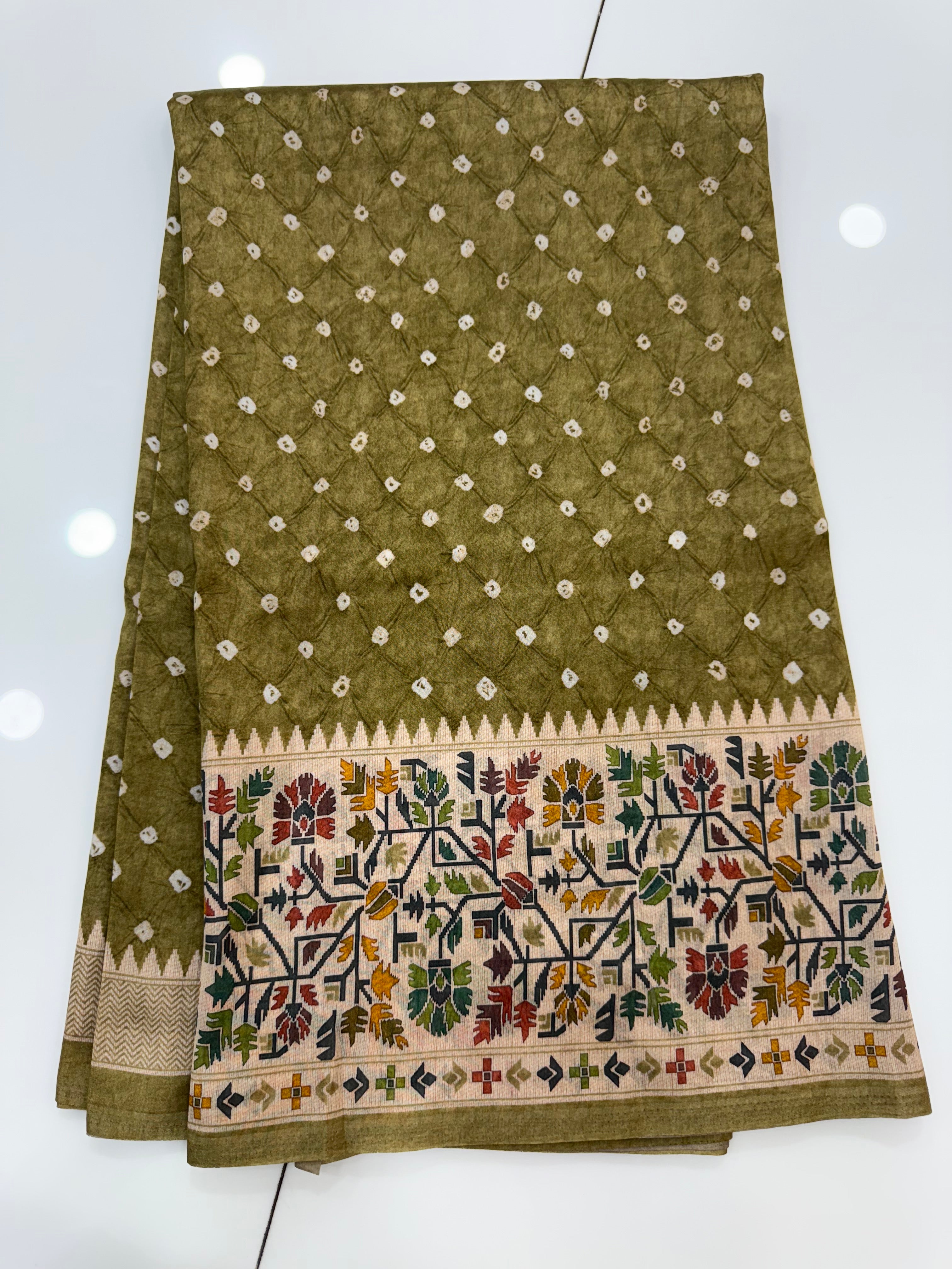 SSS-52 KALAMKARI DUPION SAREES