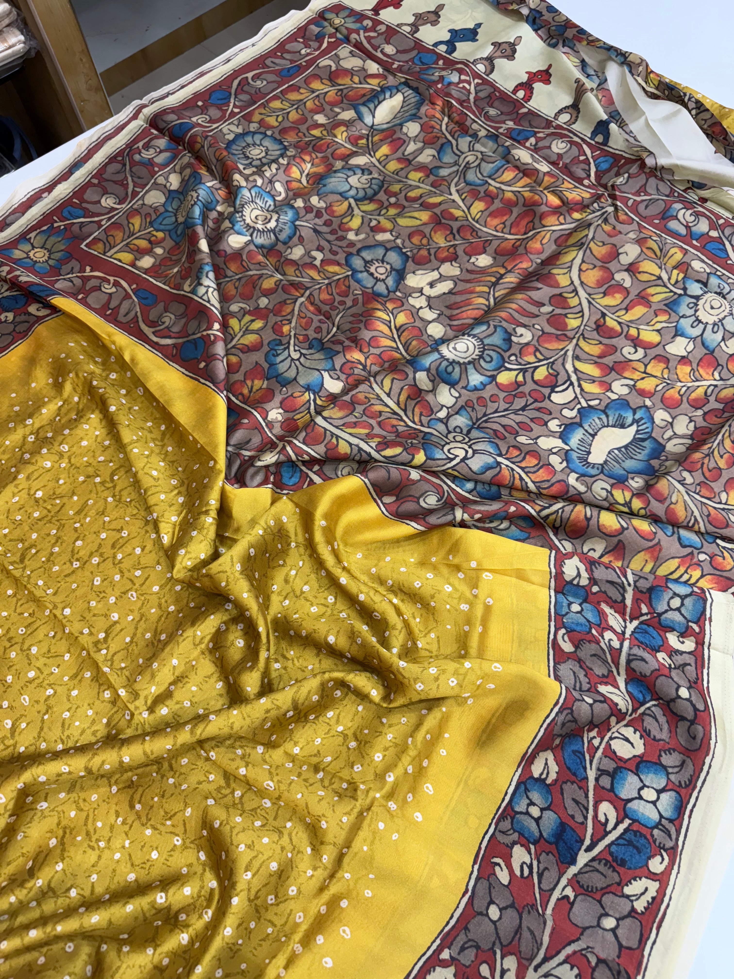 SSS-128 kalamkari dupion