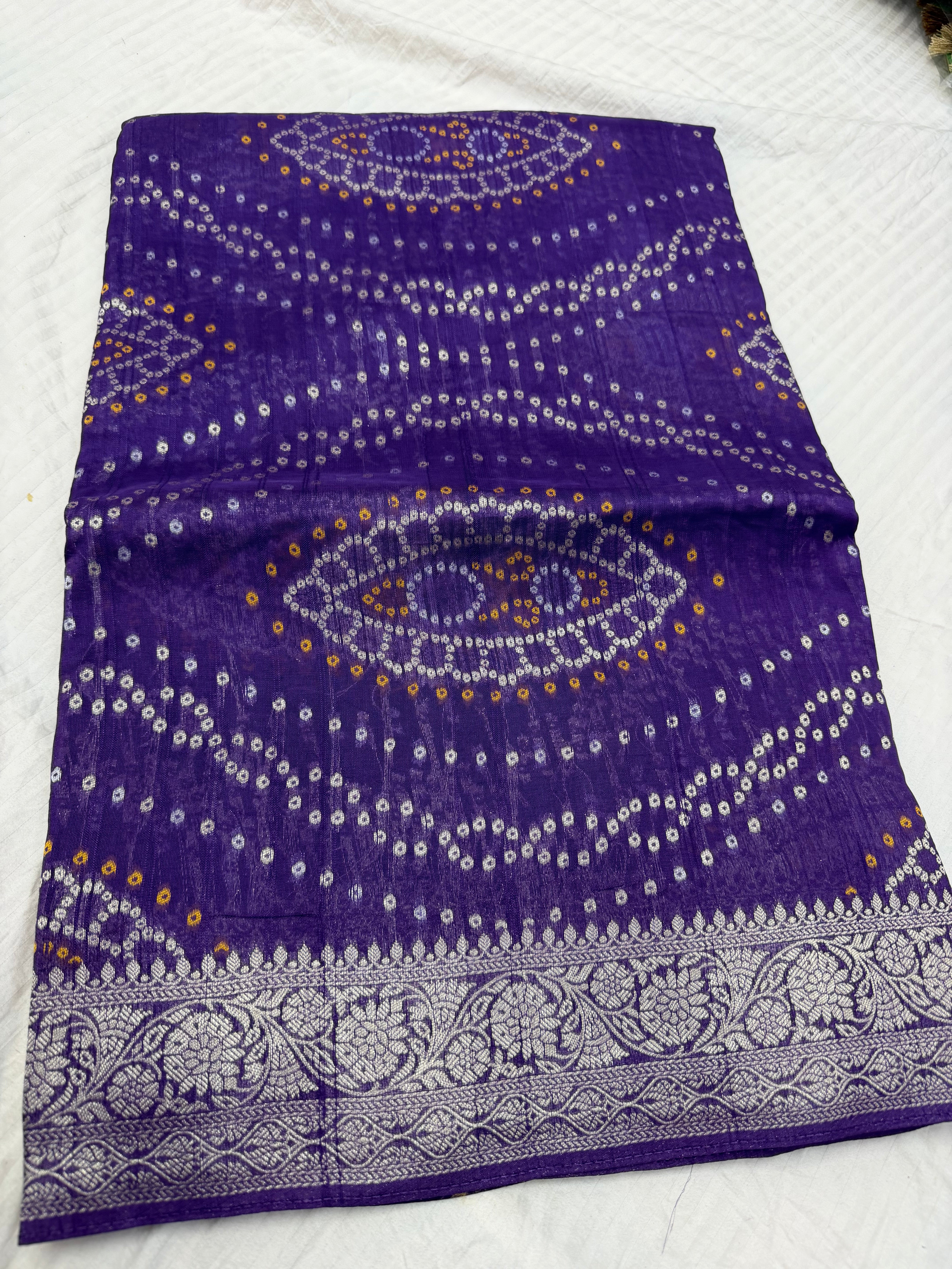 SSS-03 Tussar georgettee bandhini sarees