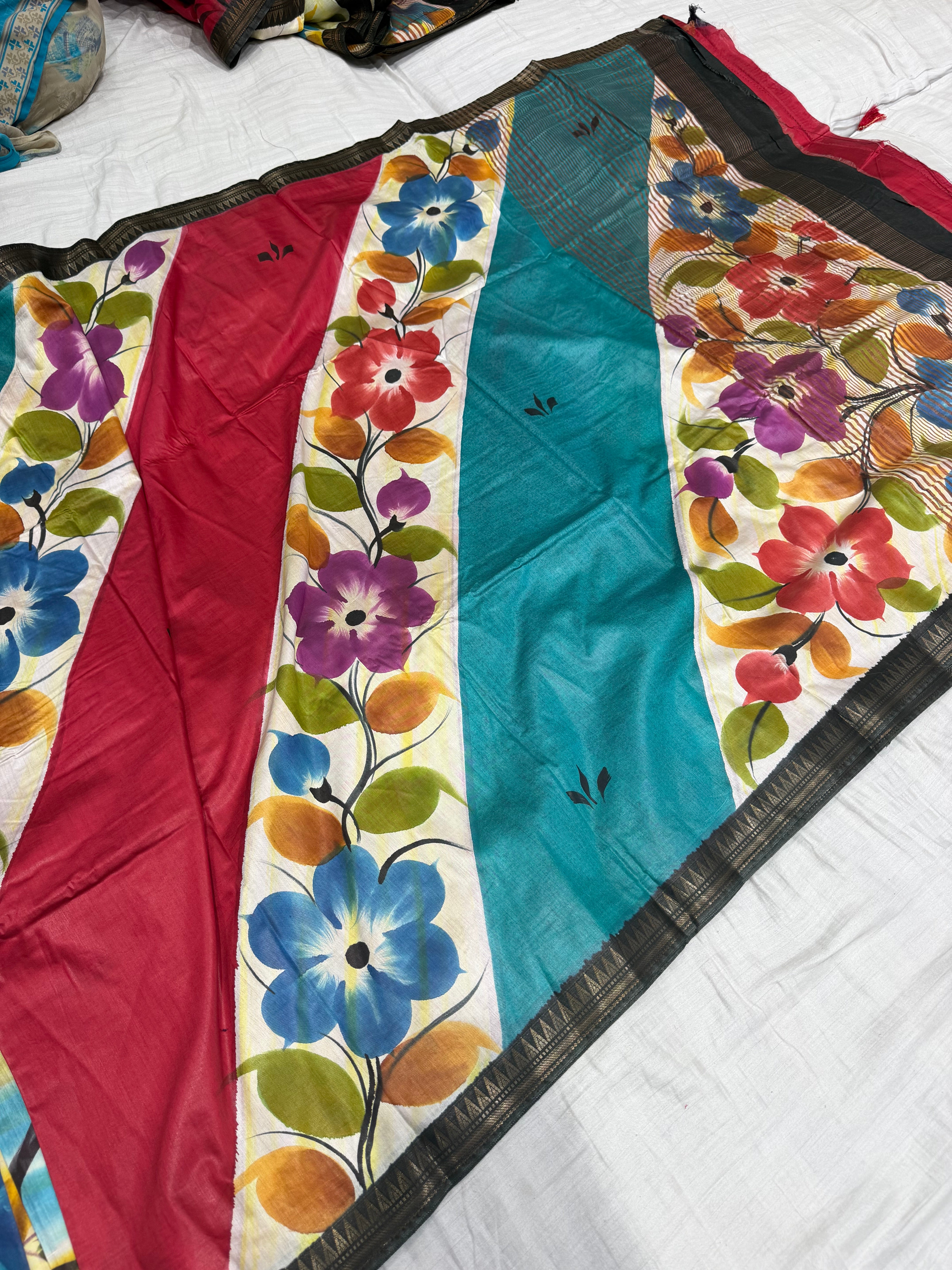 SSS-116 hand paint sarees