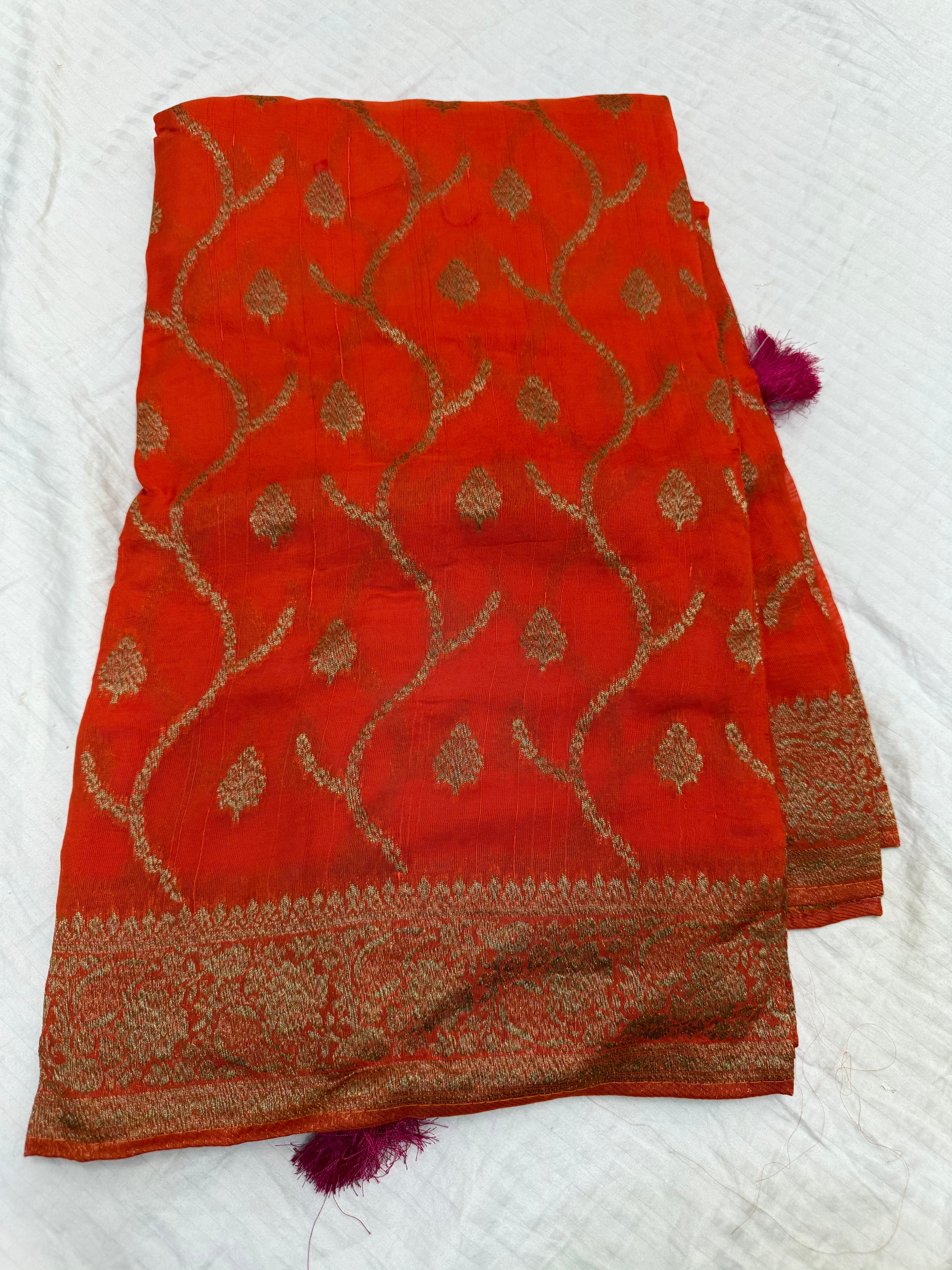 SSS-98 tussar work sarees