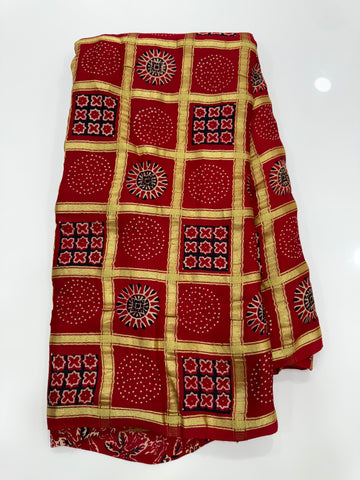 SSS-25 ajrak saree