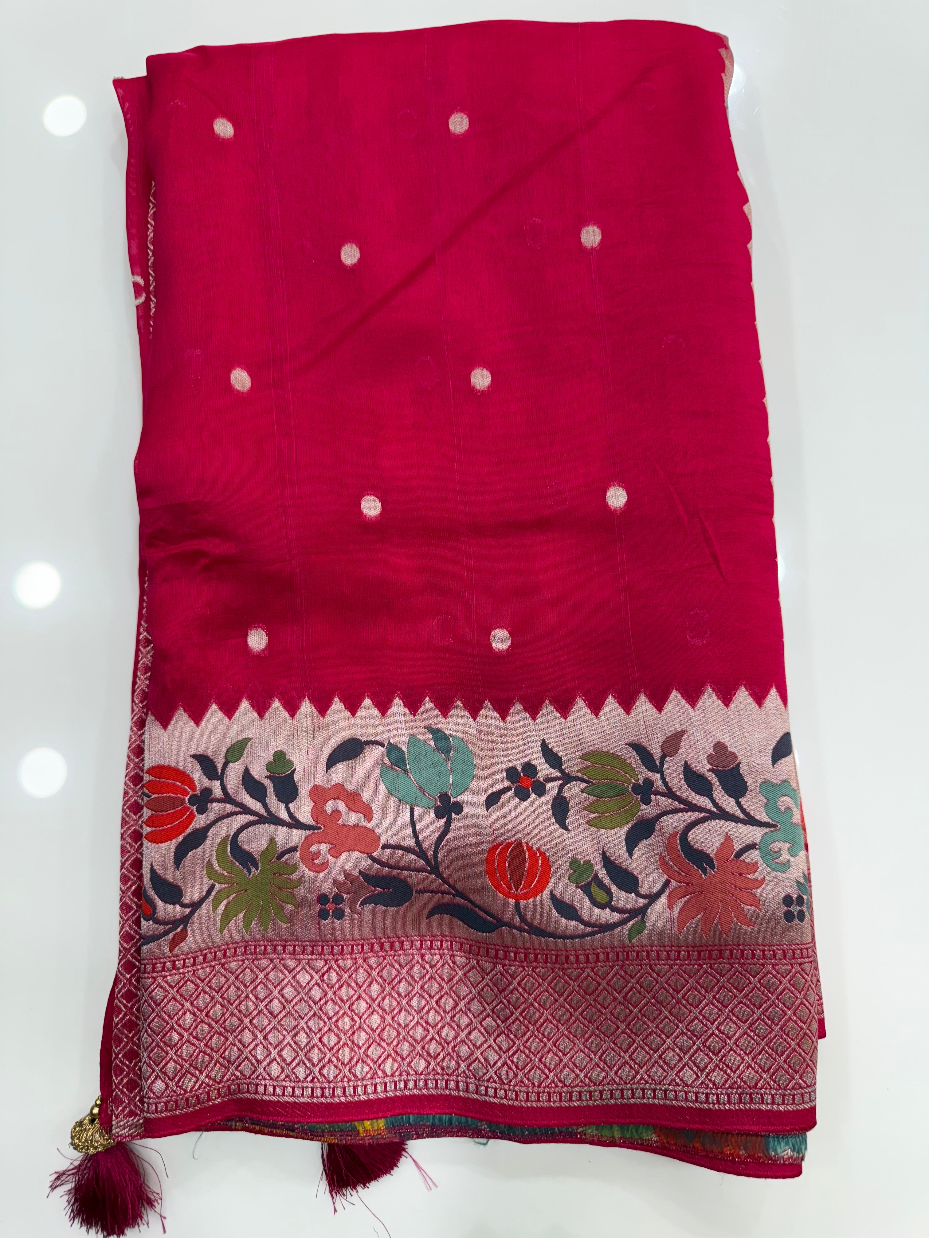 SSS-15 tussar georgettee offer sarees