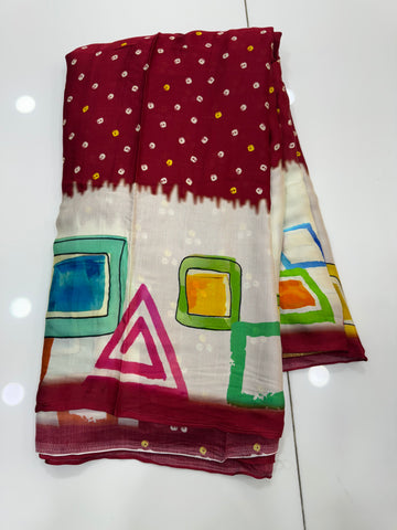 SSS-45 ajrak saree