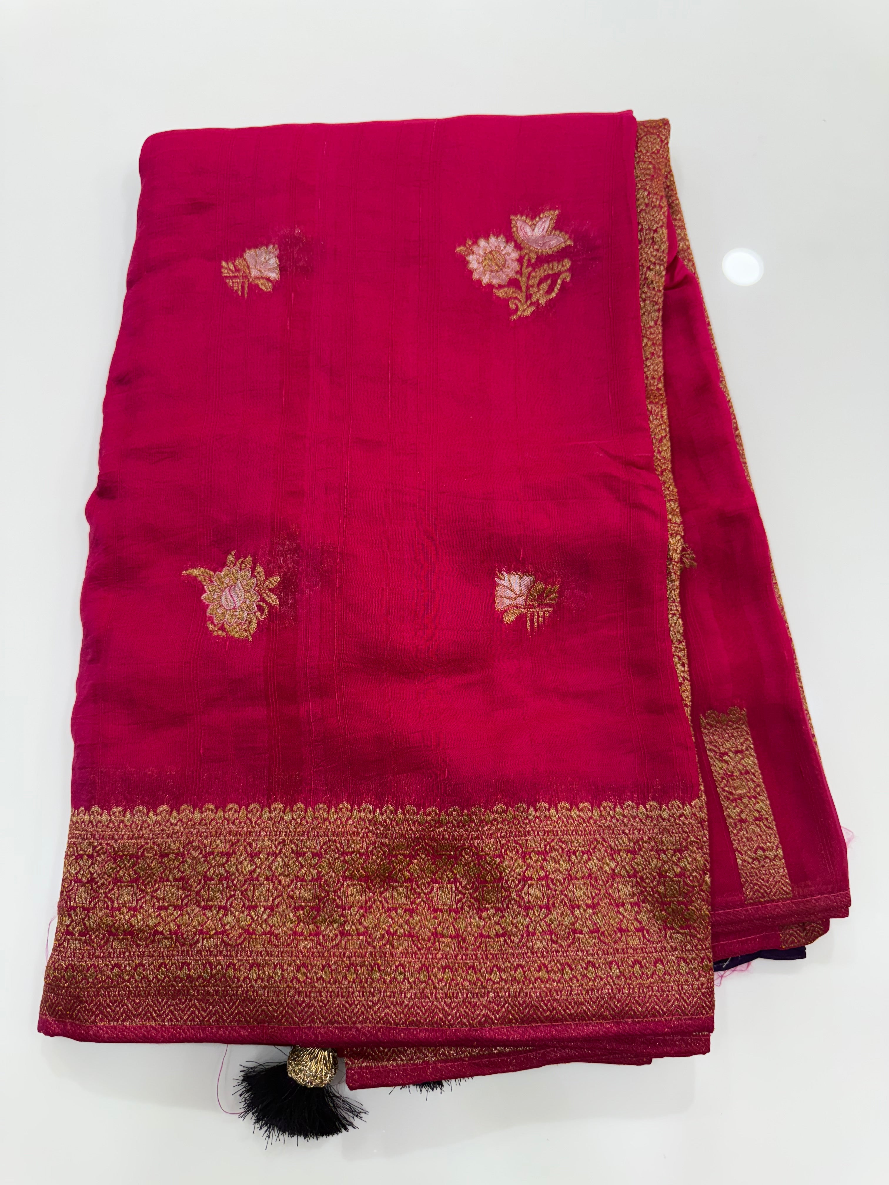 SSS-44 tussar work saree