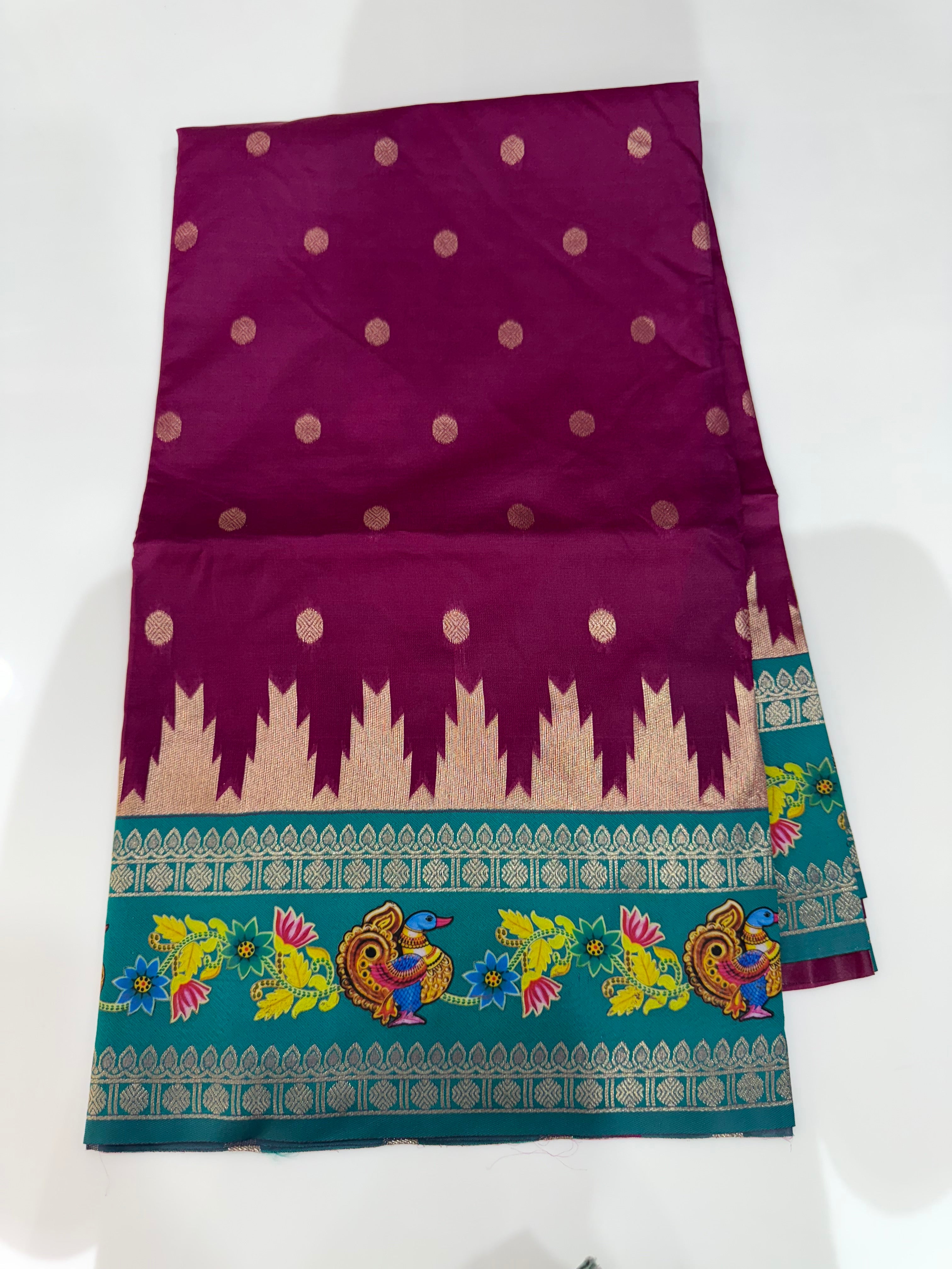 SSS-134 gadwal  thanjavur painting silk