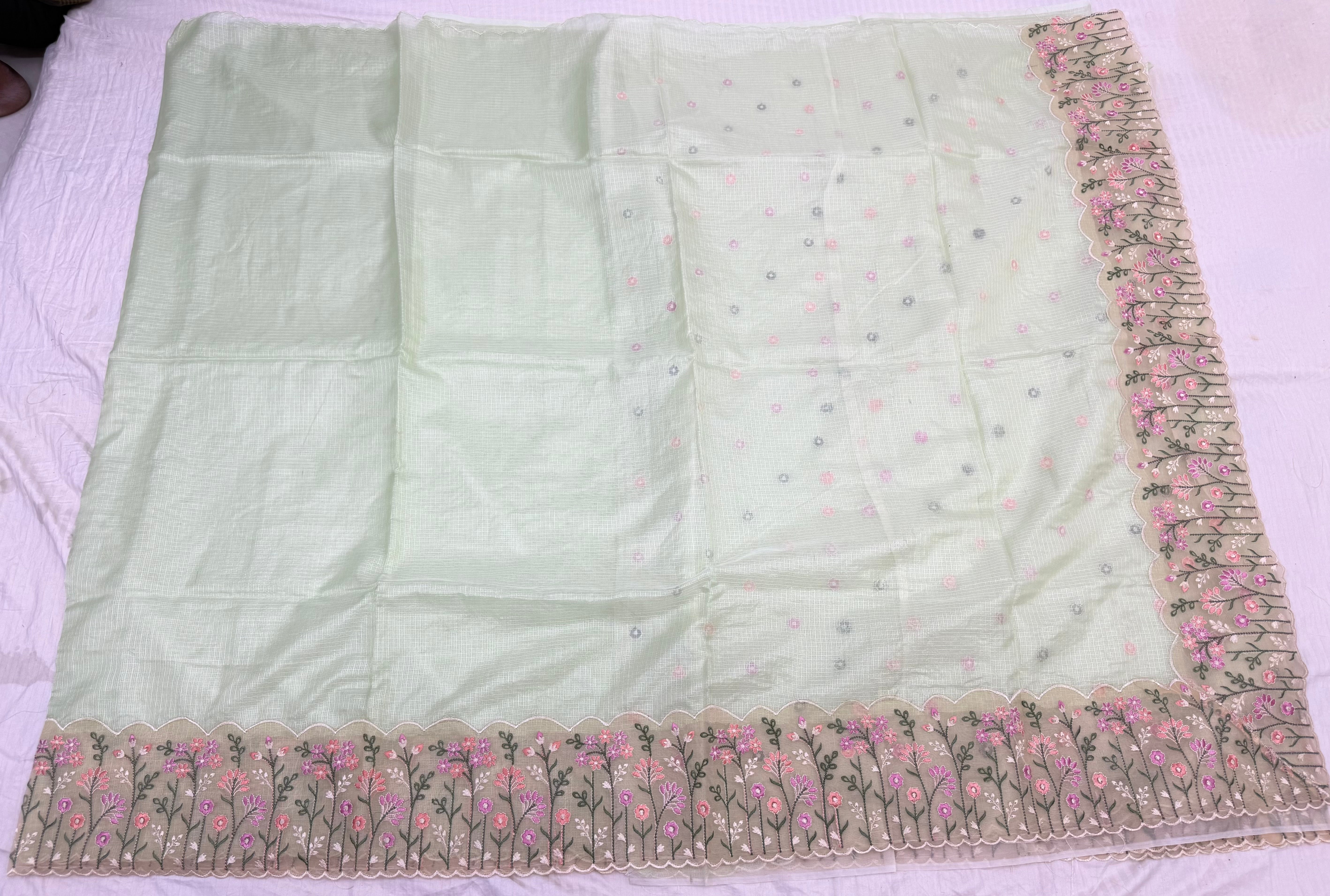 kotta sarees with embroidery border