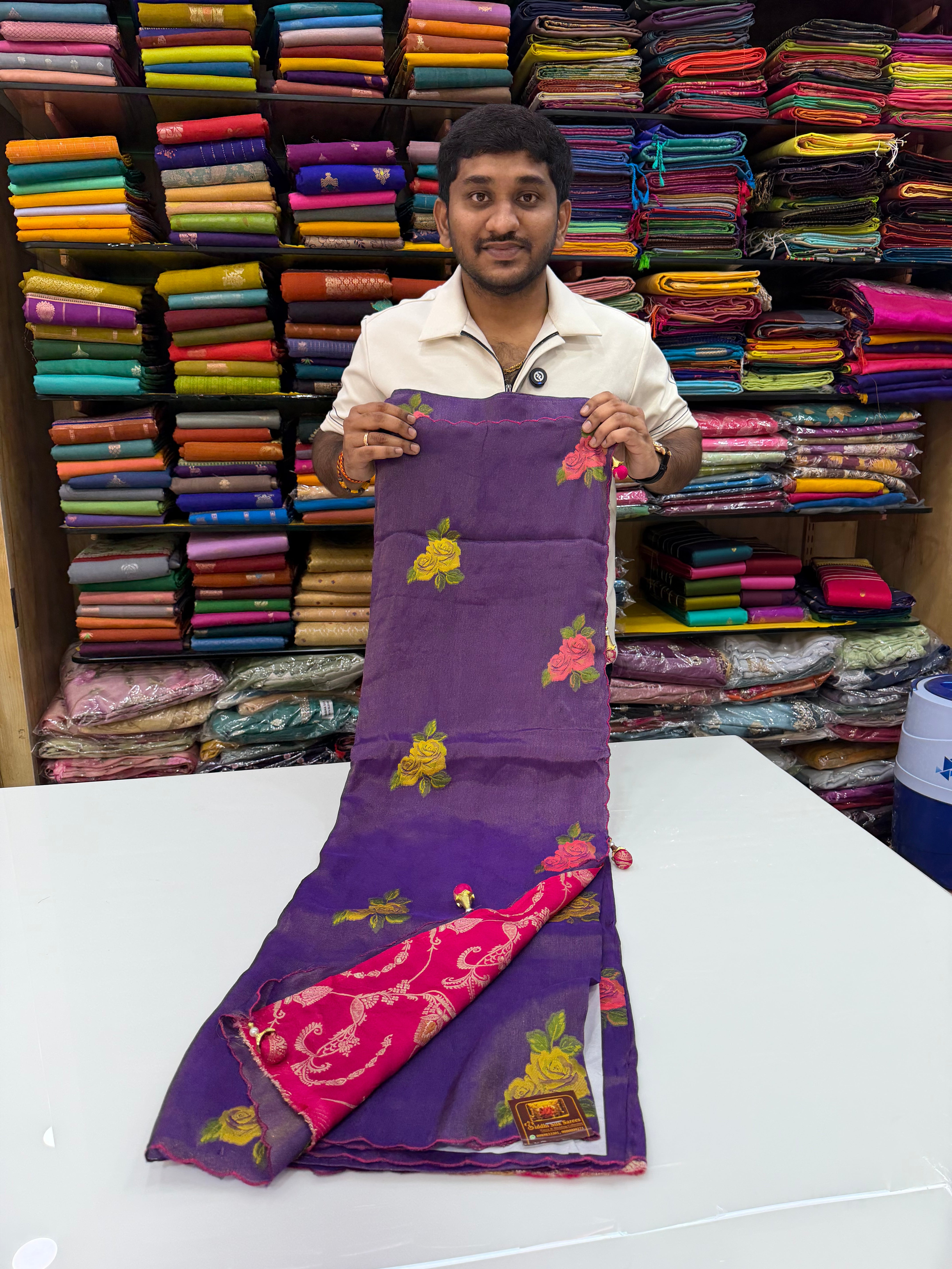 SSS-08 desiner tissue saree