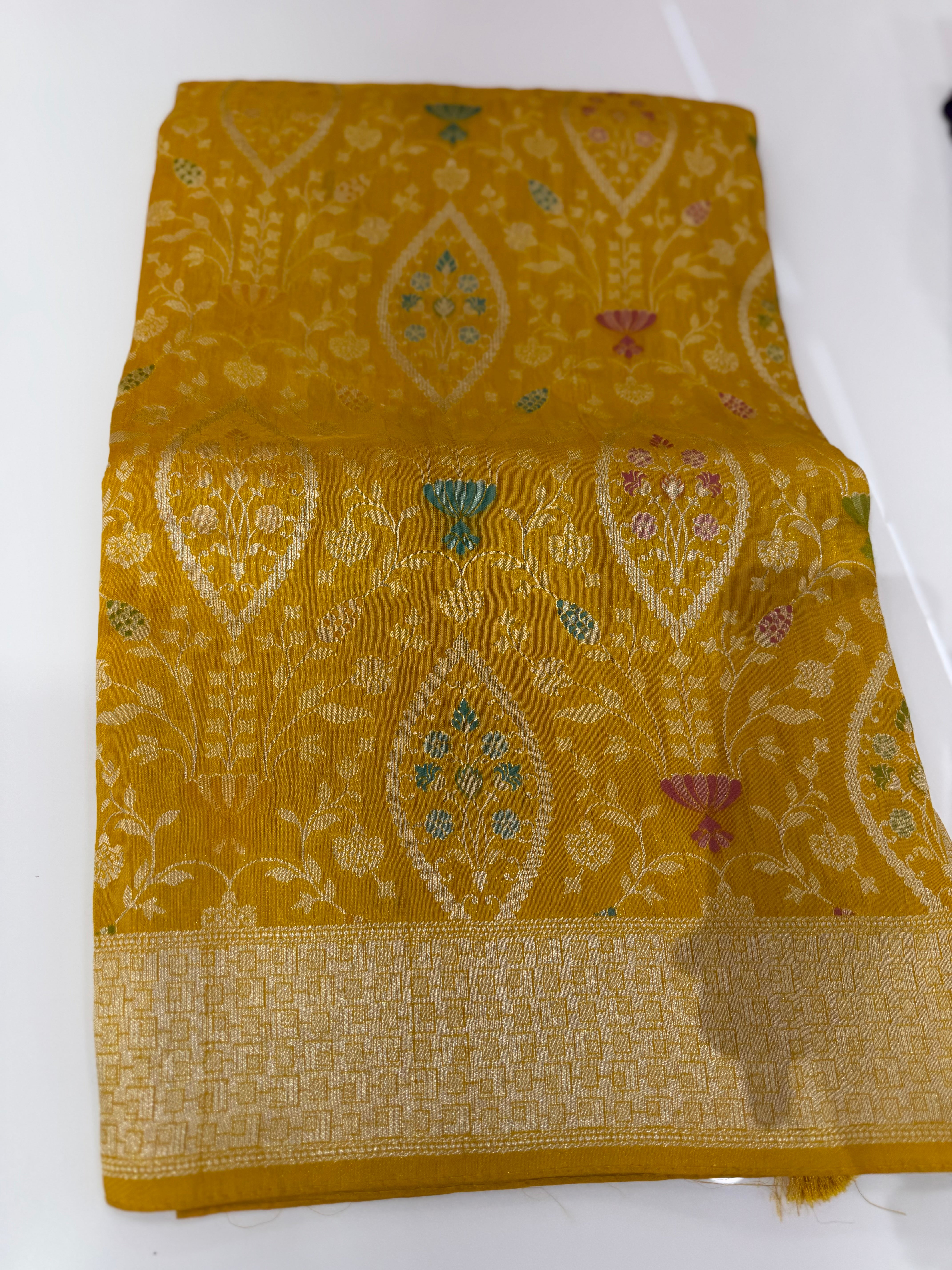 SSS-03 Tussar georgettee bandhini sarees