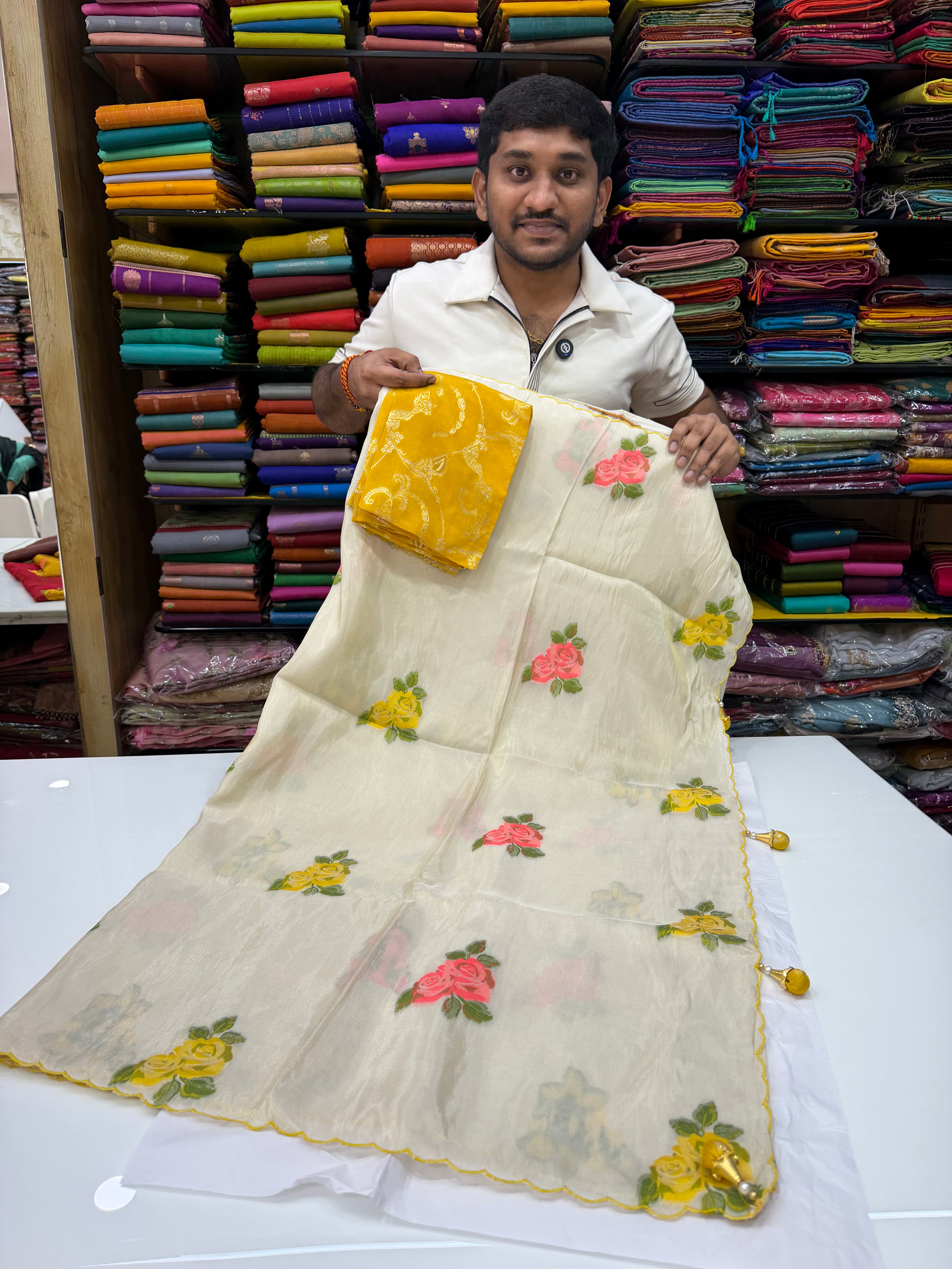 SSS-08 desiner tissue saree