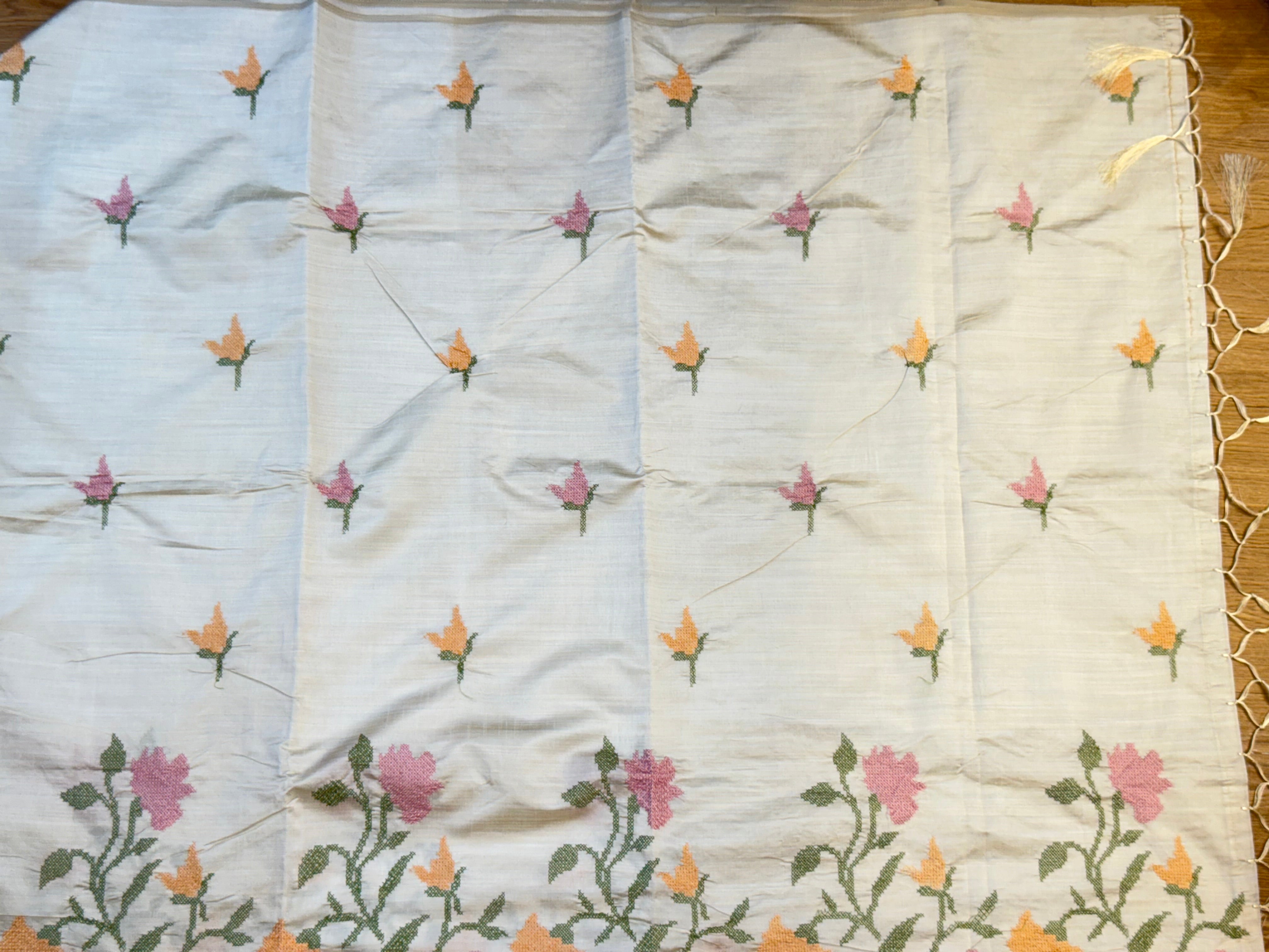 SSS-14tussar work sarees