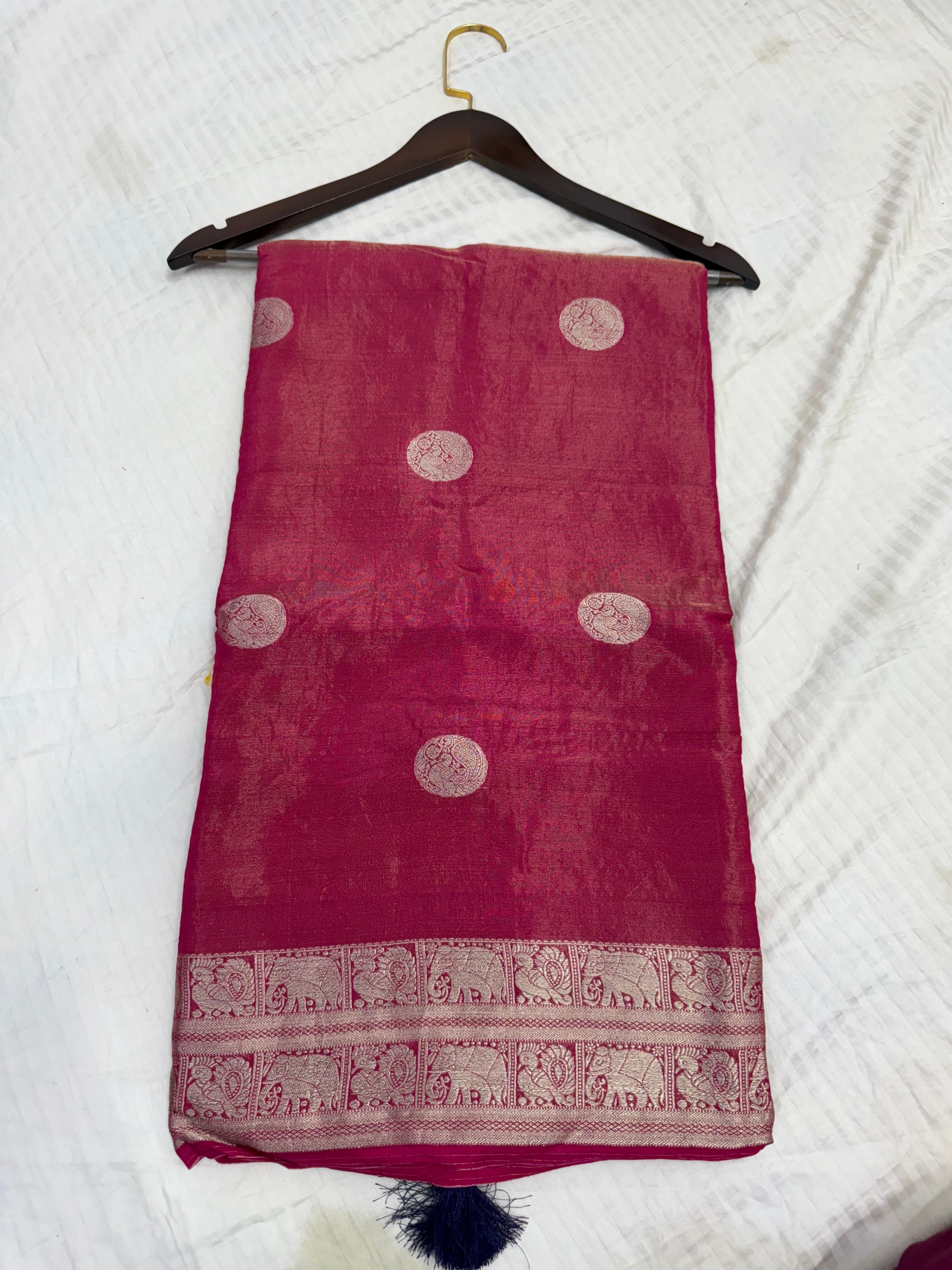 SSS-38 PURE SILK tissue sarees
