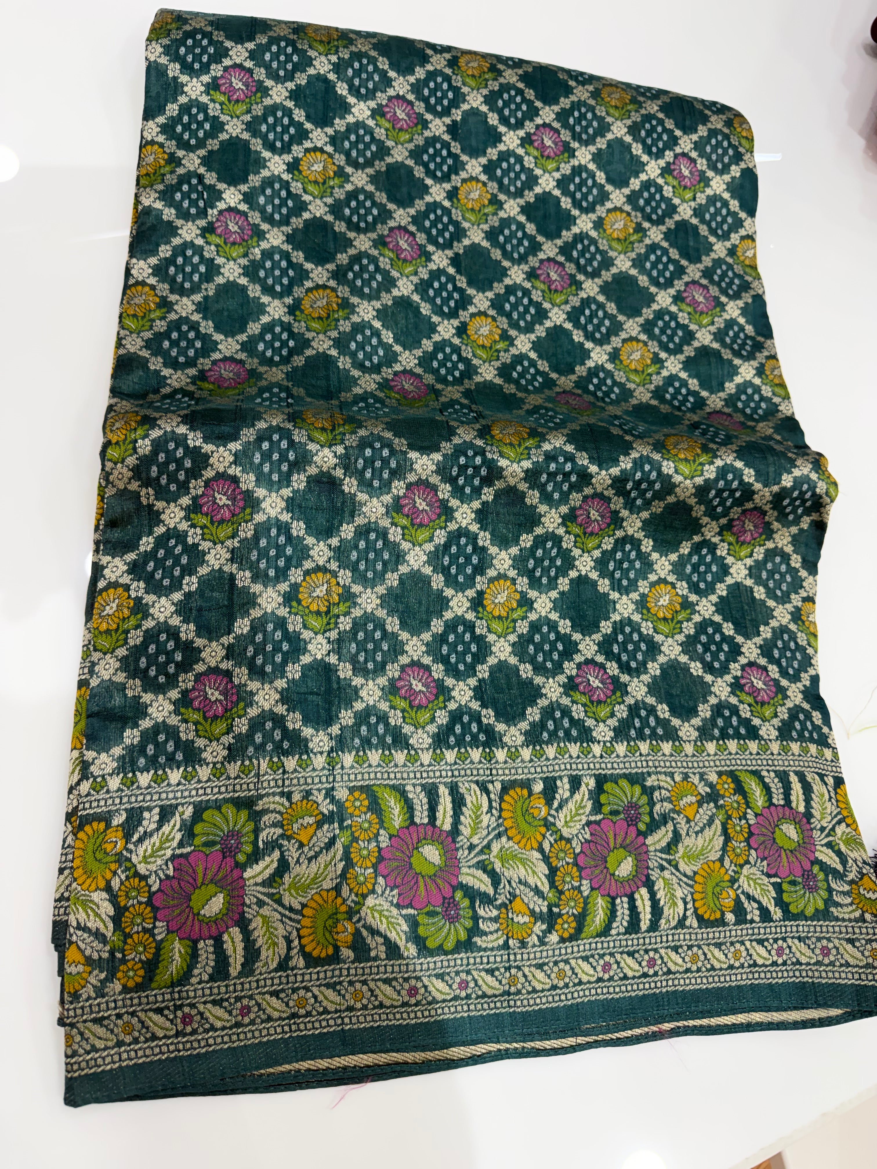SSS-03 Tussar georgettee bandhini sarees