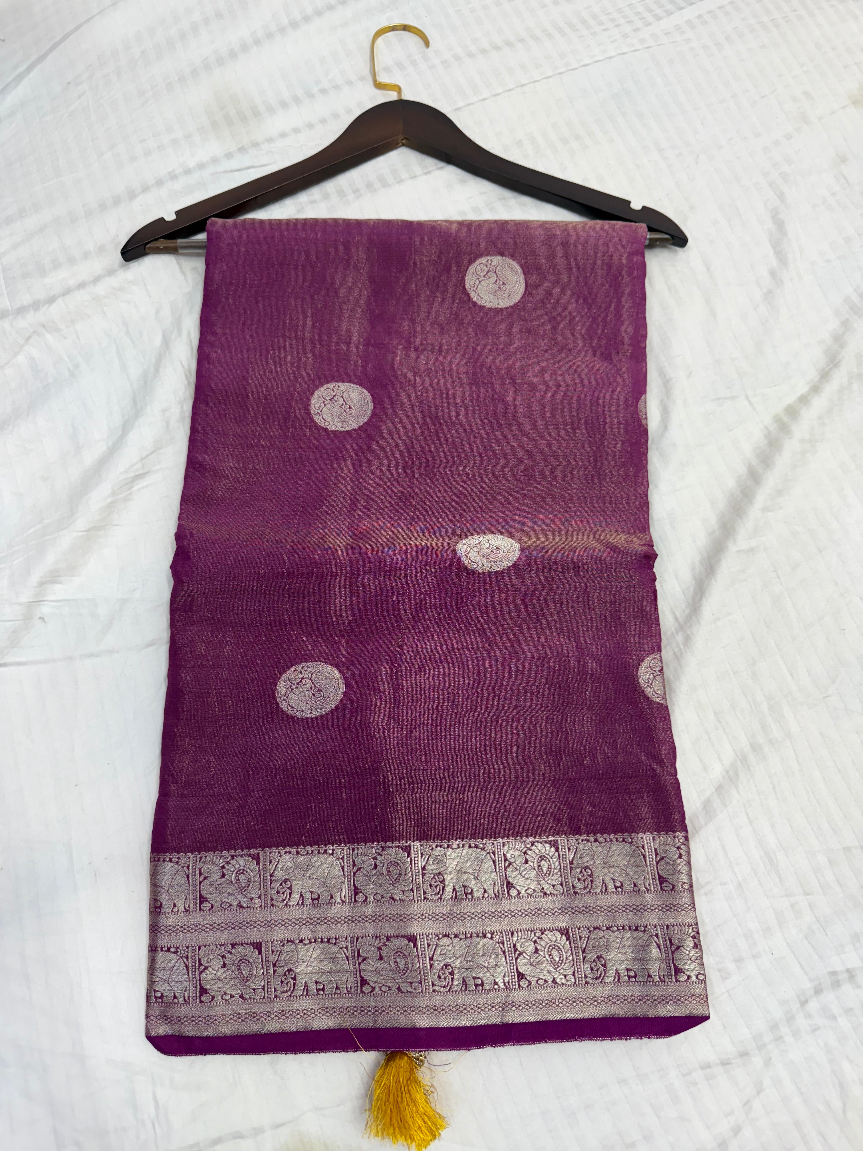 SSS-38 PURE SILK tissue sarees