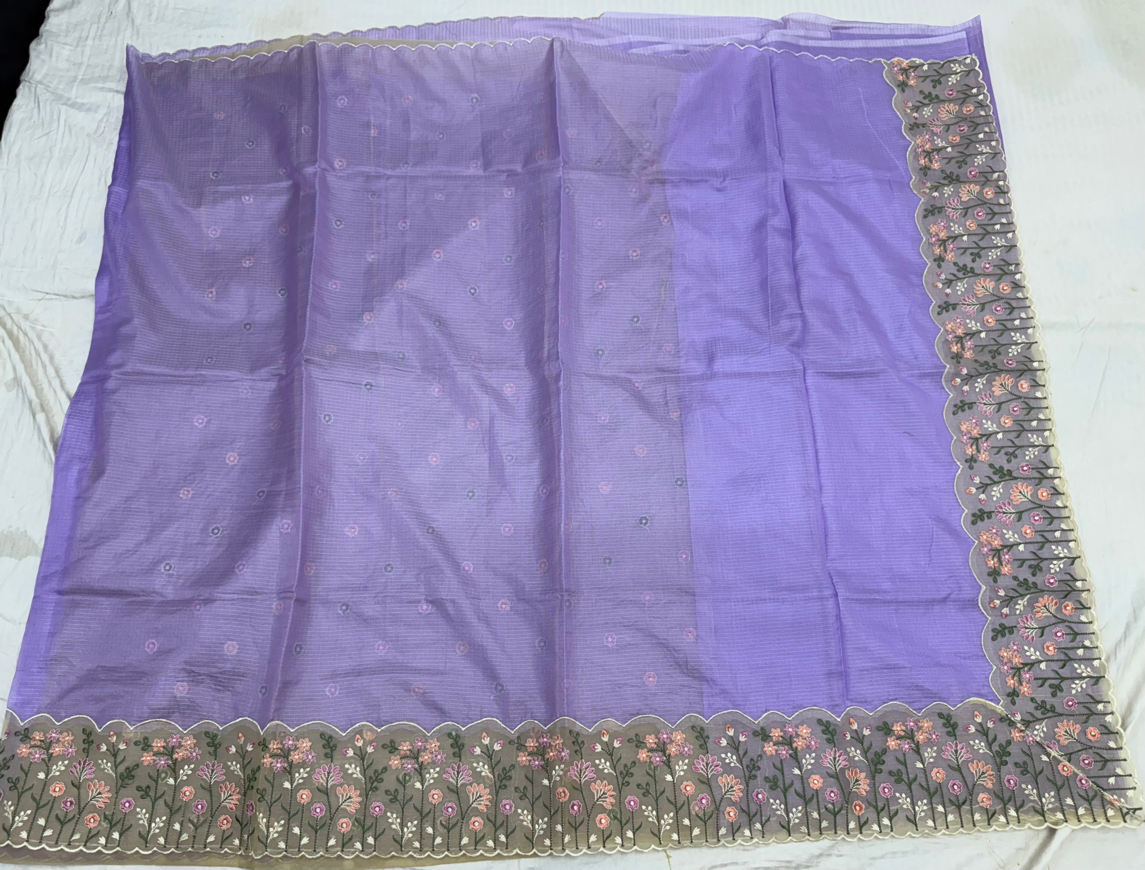 kotta sarees with embroidery border