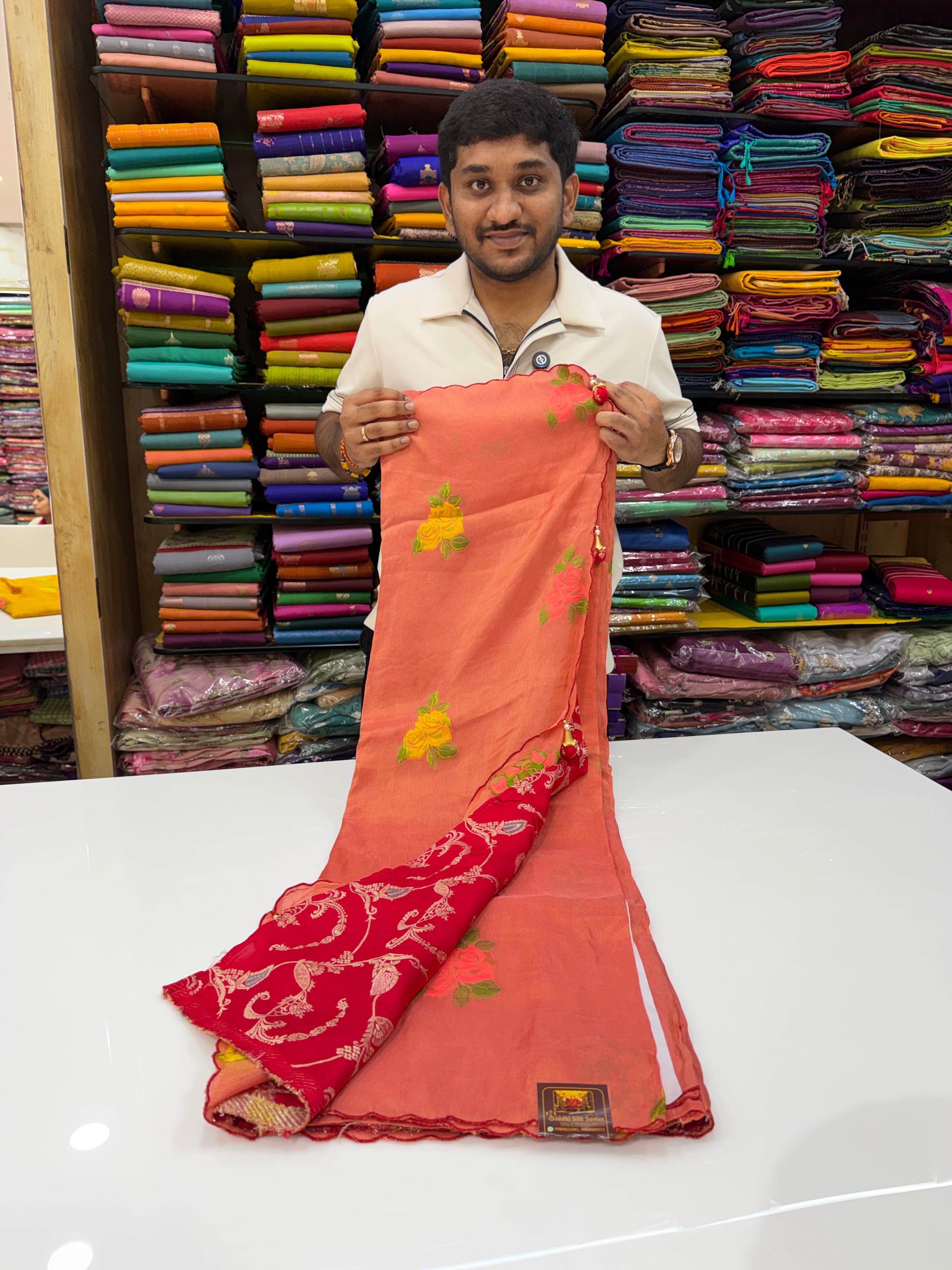 SSS-08 desiner tissue saree